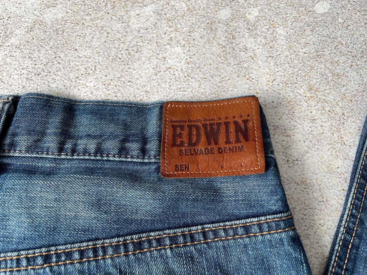 Edwin × Japanese Brand × Vintage Vintage Edwin SK505N Selvage Denim Pants Y2K Ultra Rare Item Size US 33 - 3 Thumbnail