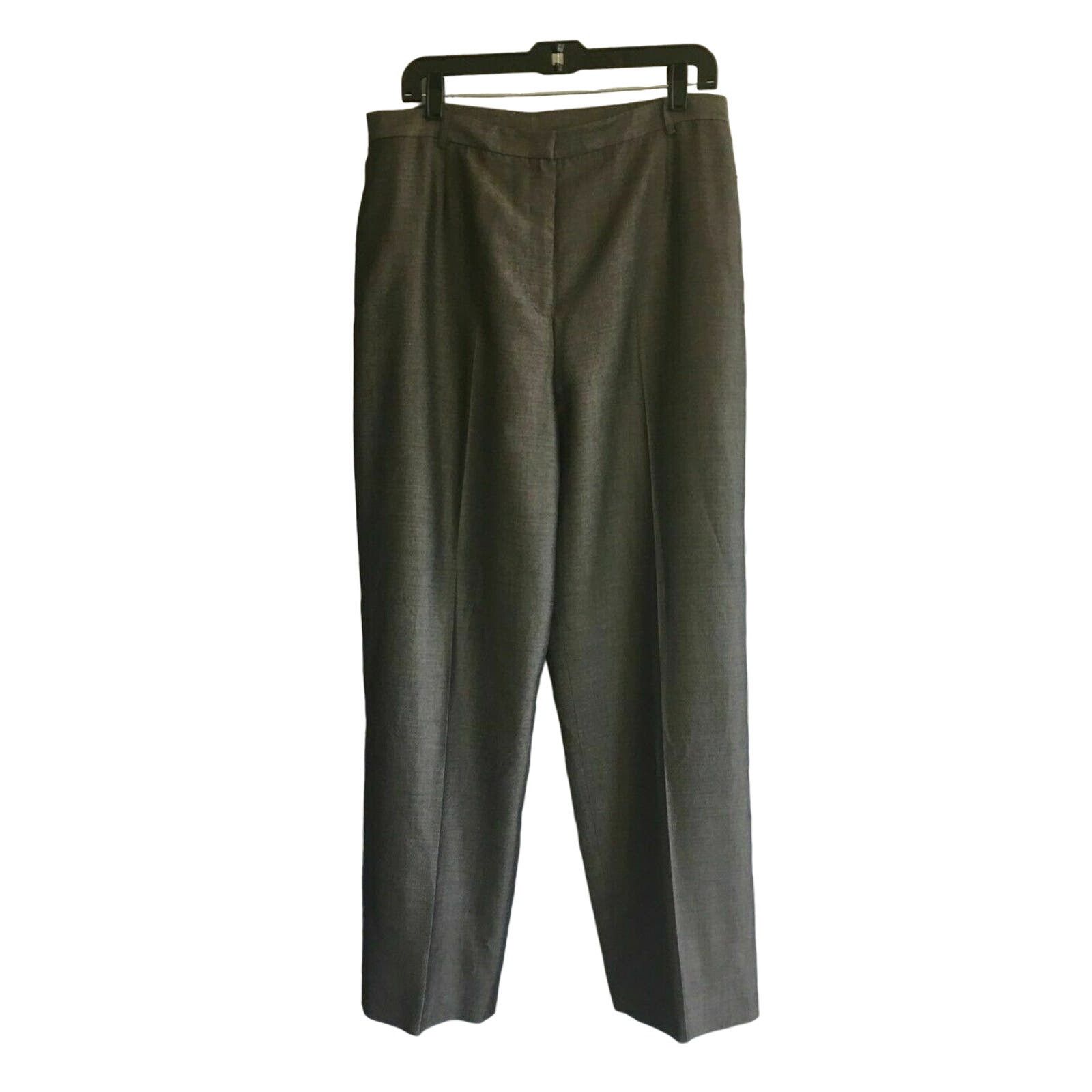 Anne Klein Anne Klein Gray Café Havana High Waist Dress Pants Size 16 Size 38" / US 16 / IT 52 - 7 Thumbnail