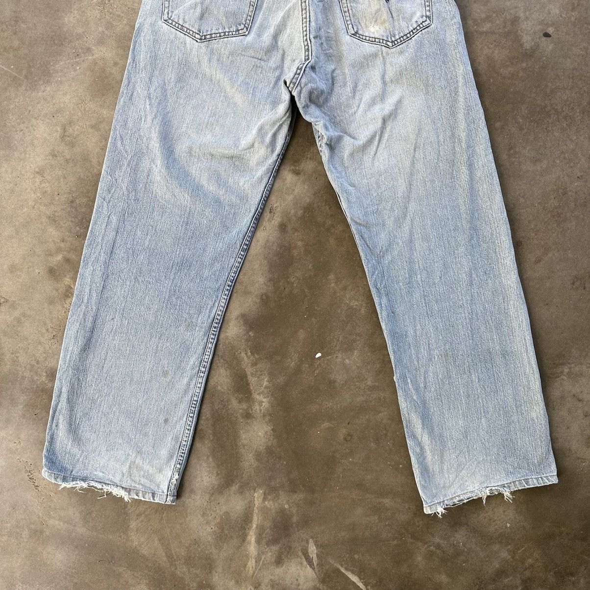 Levi's Vintage Levi’s 512 Lightwash Distressed Faded Denim Pant W32 Size US 32 / EU 48 - 10 Thumbnail