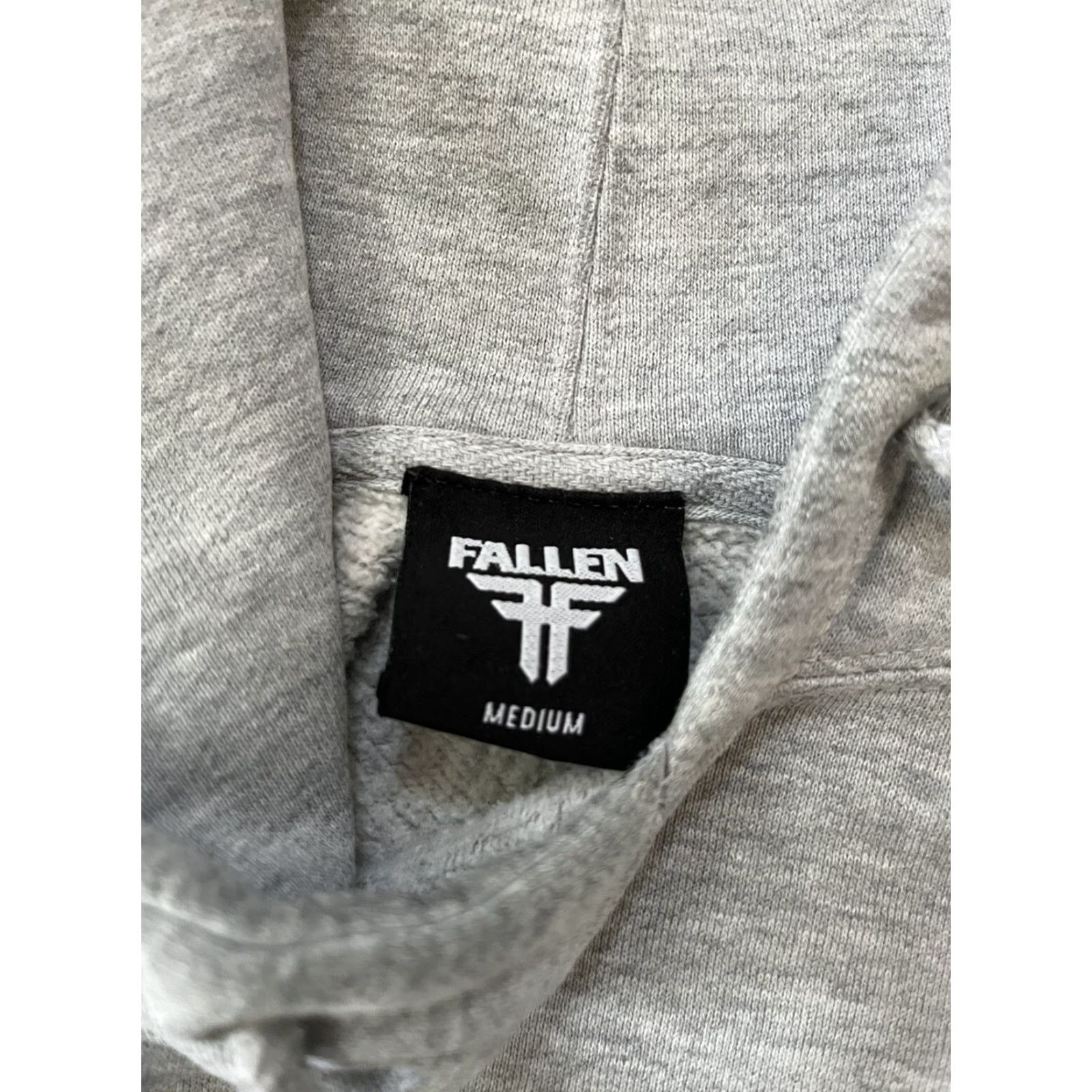 Vintage VINTAGE Fallen Hoodie Pullover Skateboarding Graphic Print Medium M Men Gray Size US M / EU 48-50 / 2 - 3 Thumbnail