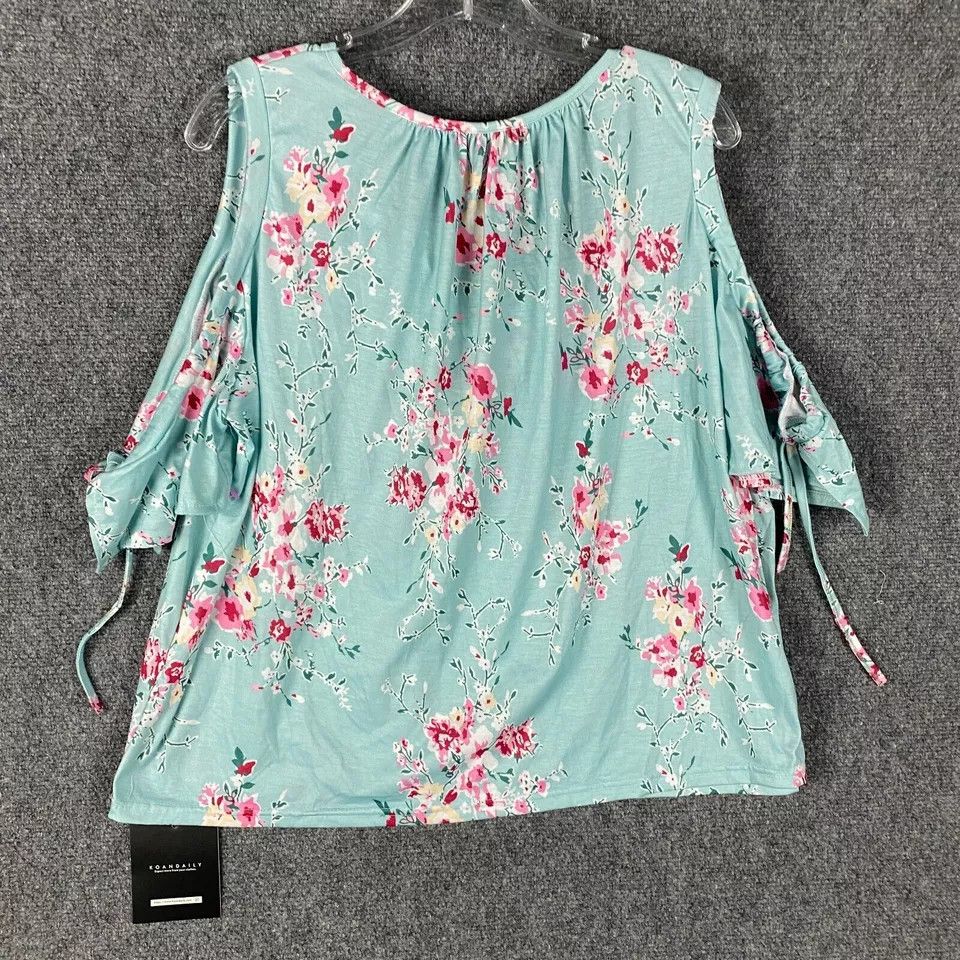 Other Koandaily Blouse Women's Large Cold Shoulder NWT Floral L Size L / US 10 / IT 46 - 7 Thumbnail