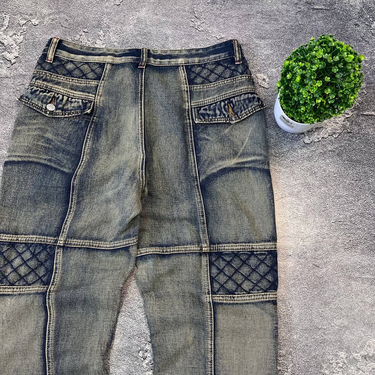 Hysteric Glamour Jeans Dirty Pants Faded Crash Denim Thrashed Y2K Distressed Size US 33 - 4 Thumbnail