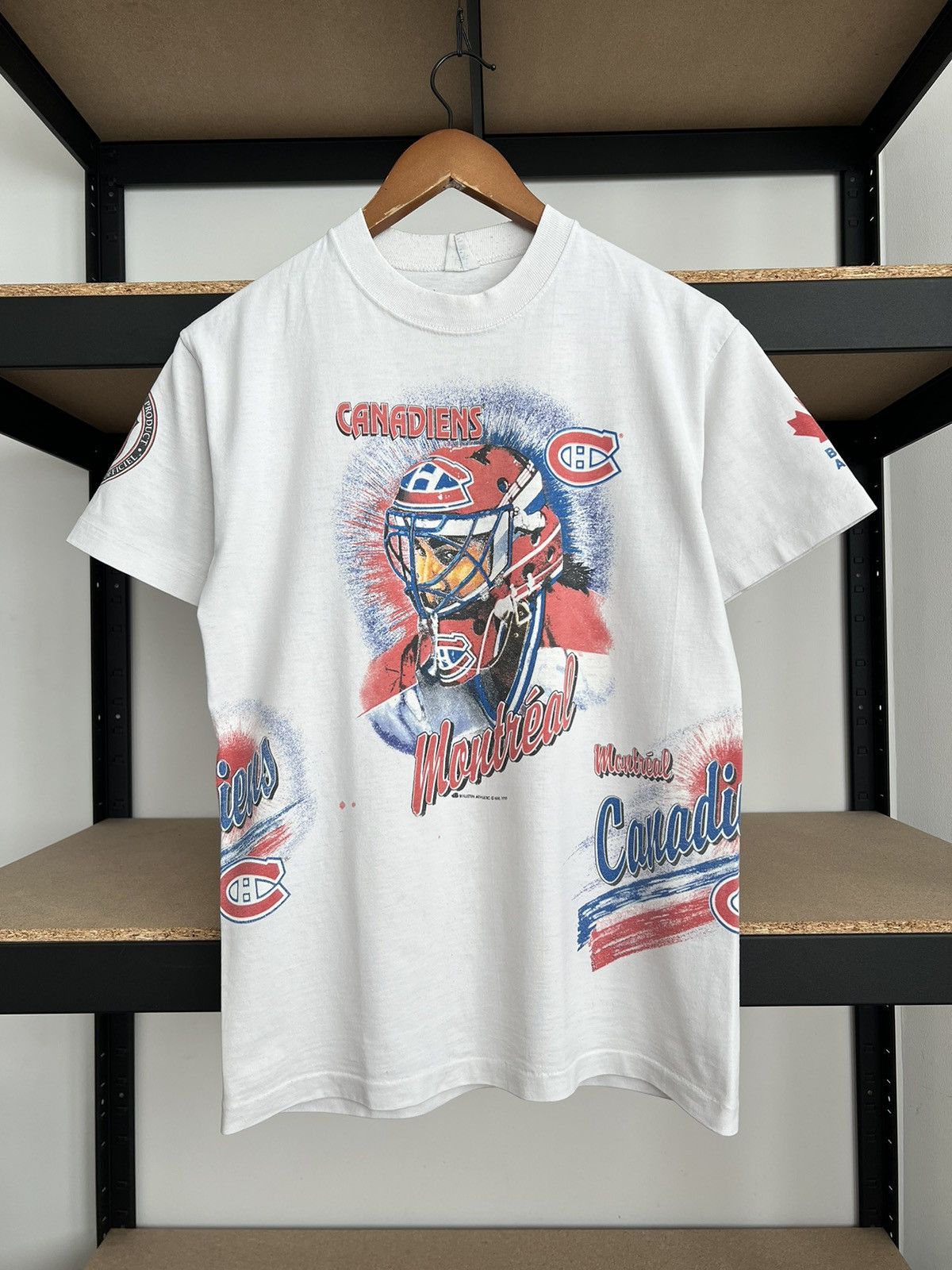 NHL Vintage 1993 Montreal Canadiens NHL Hockey Bulletin T-shirt Size US S / EU 44-46 / 1 - 1 Thumbnail