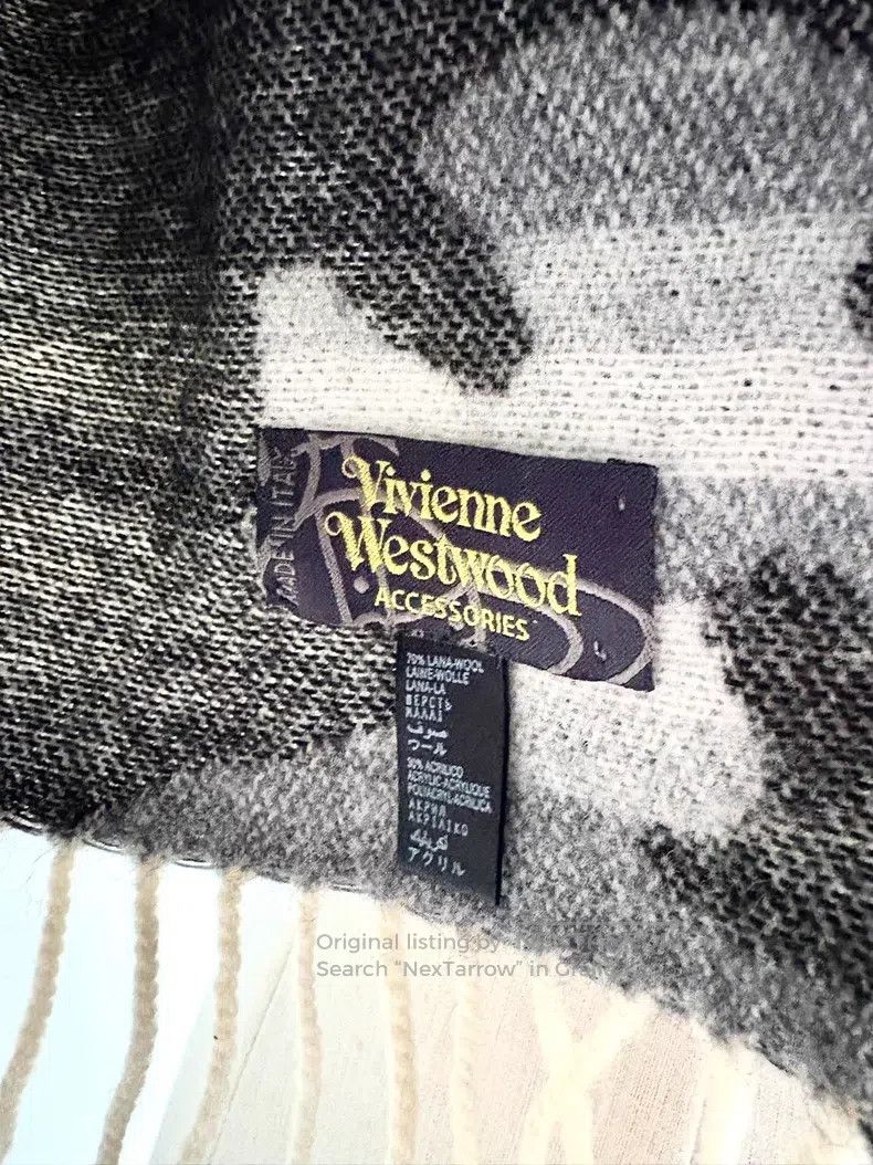 Vivienne Westwood Vivienne Westwood Vintage gray striped double-sided large Size ONE SIZE - 5 Thumbnail