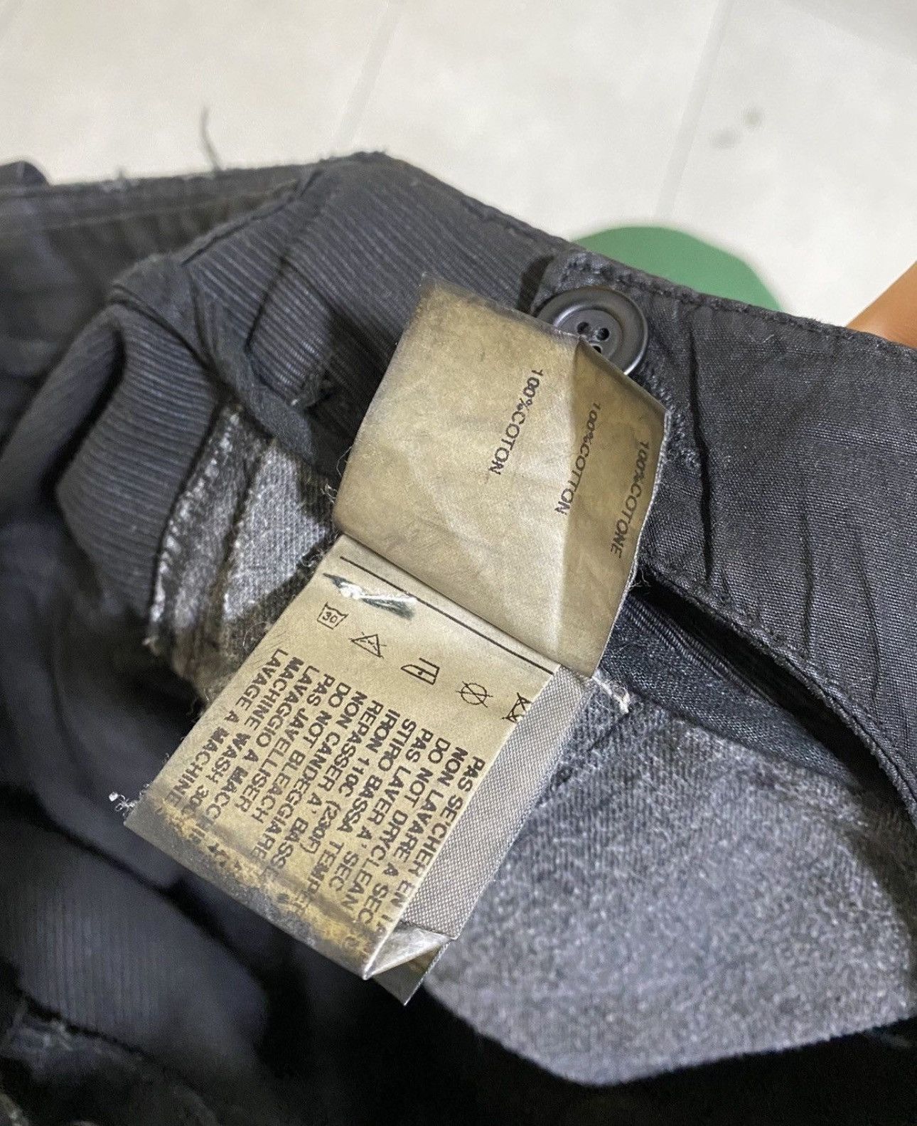 Rick Owens Rick Owens waxed corduroy double layer aircut denim Size US 34 / EU 50 - 14 Thumbnail