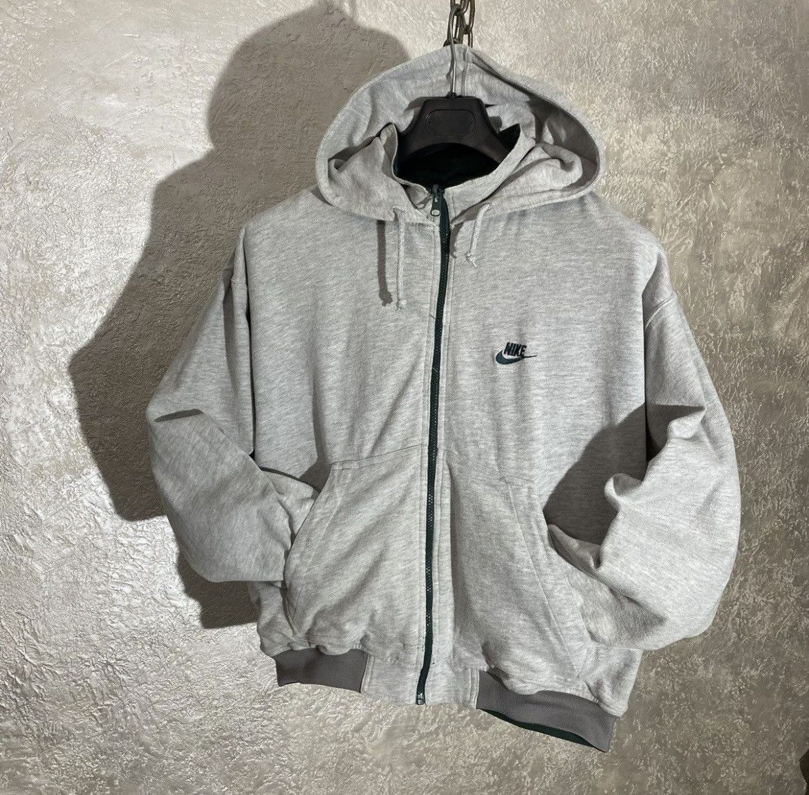 Nike × Vintage Very Vintage Nike 90s Nylon Reversible Big Swoosh Bombers Size US M / EU 48-50 / 2 - 4 Thumbnail