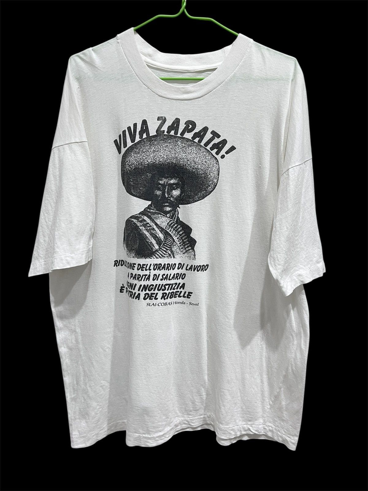 Rage Against The Machine Vintage 90s Villa Zapata Mexican revolutionary Tee EZLN Size US XL / EU 56 / 4 - 2 Thumbnail