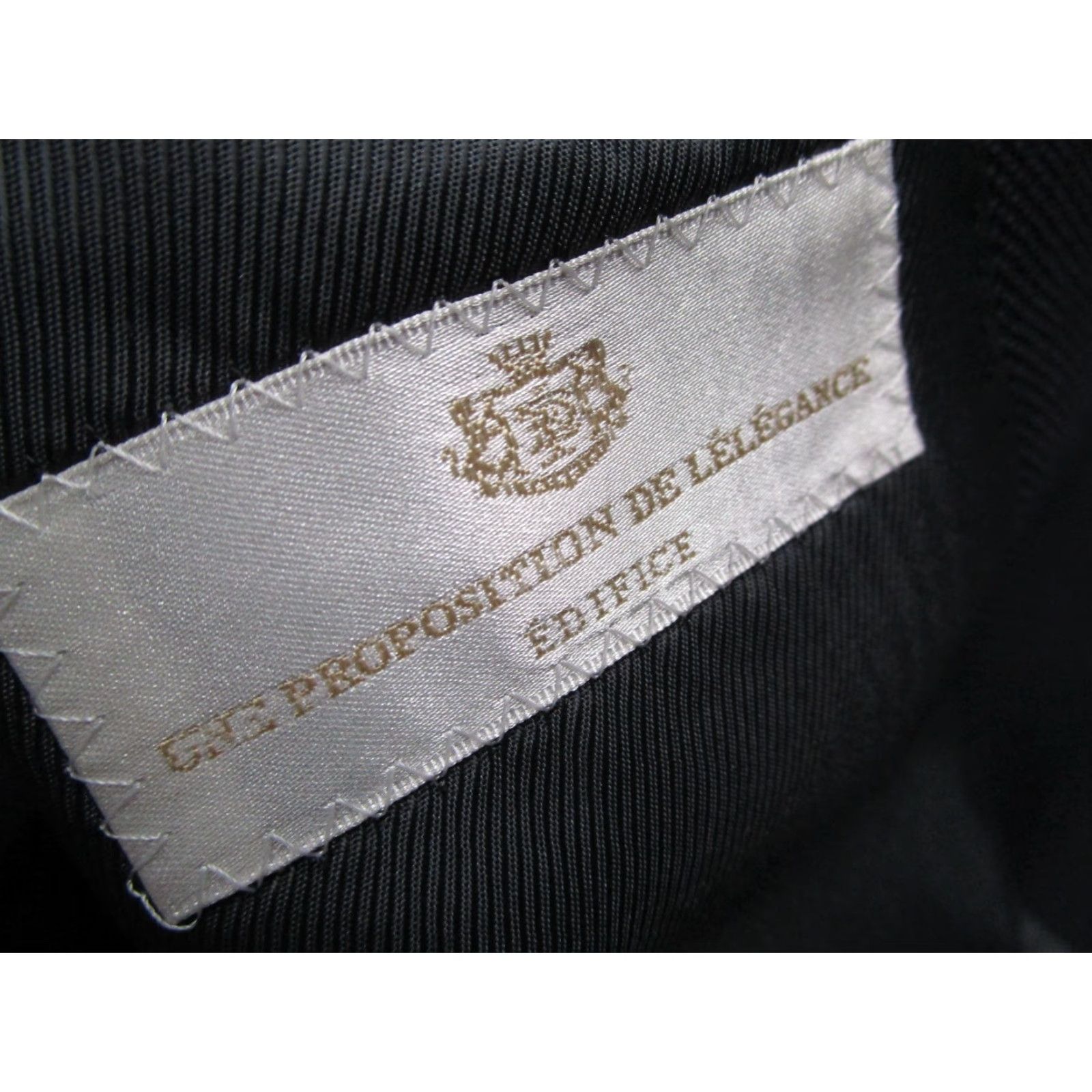 Vintage Edifice Une Proposition De L'elegance Blazer Men 44 Blue Mohair Silk Wool Blend 2-Button Notch Lapel Double-Vented Regular Fit Japan Size 44R - 2 Thumbnail