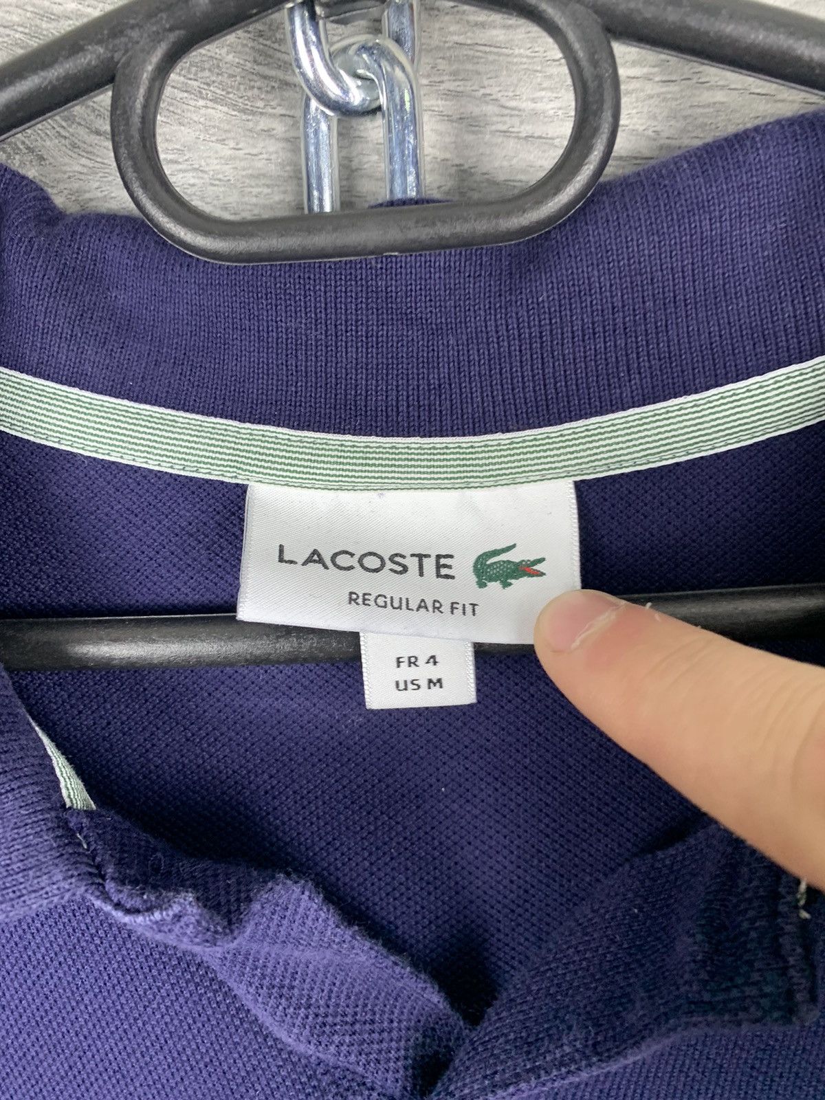 Lacoste Mens Vintage Lacoste Big Logo Polo T Shirt Size US M / EU 48-50 / 2 - 2 Thumbnail