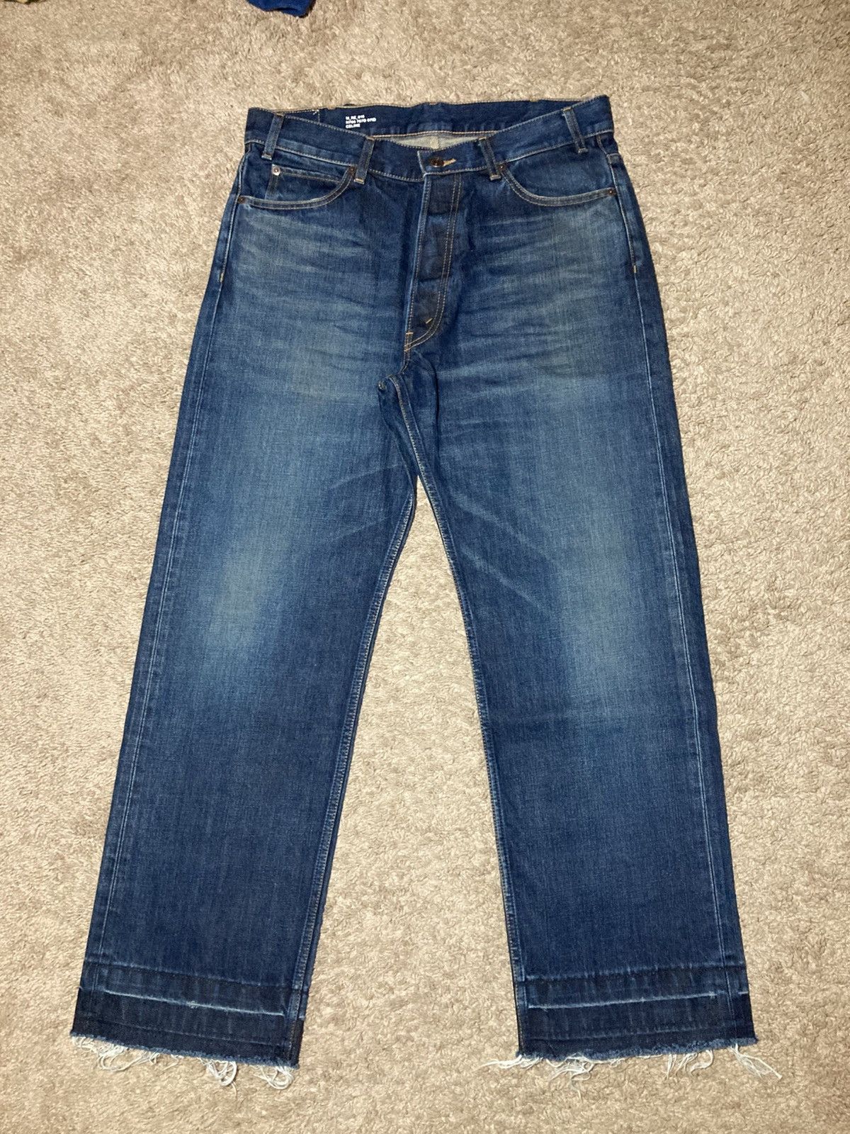 Celine New AW24 Celine Hedi Slimane Dark Wash Wesley 2024 Cut Kurt Size US 32 / EU 48 - 2 Thumbnail