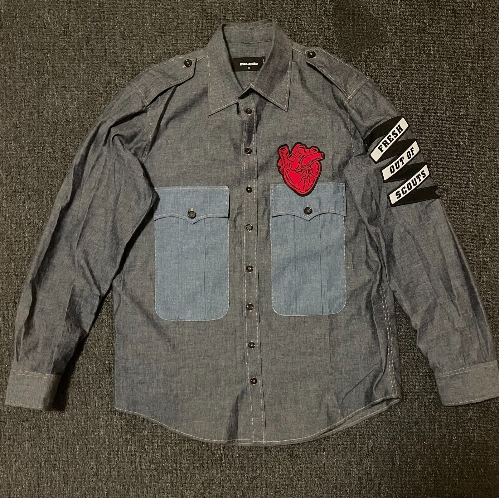Dsquared2 dsquared2 denim shirt, size 44 Like M-L Size US S / EU 44-46 / 1 - 1 Thumbnail