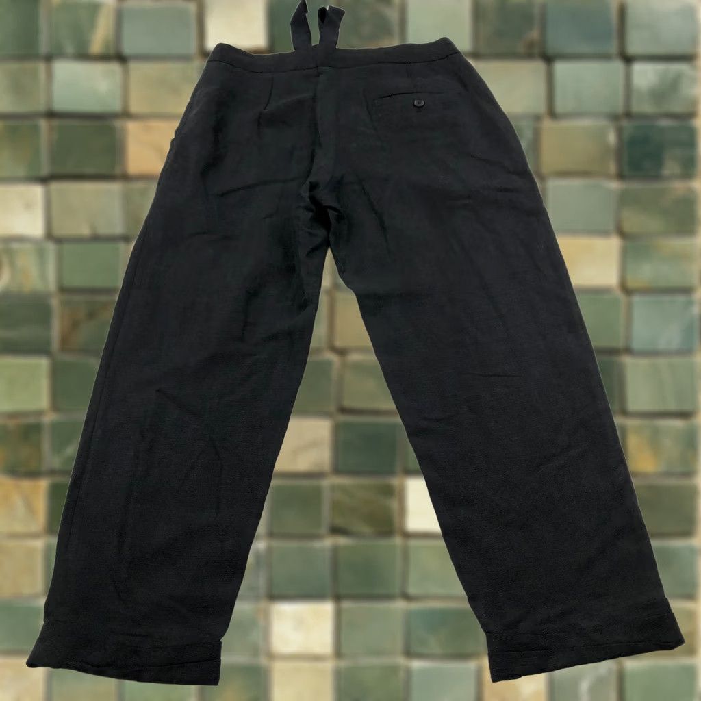 Aritzia Aritzia Wilfred Allant Linen Pants Black Mid Rise 00 28W 22L Front Pockets Flat Front Casual Modern Straight Womens Size 24" / US 00 / IT 34 - 1 Thumbnail