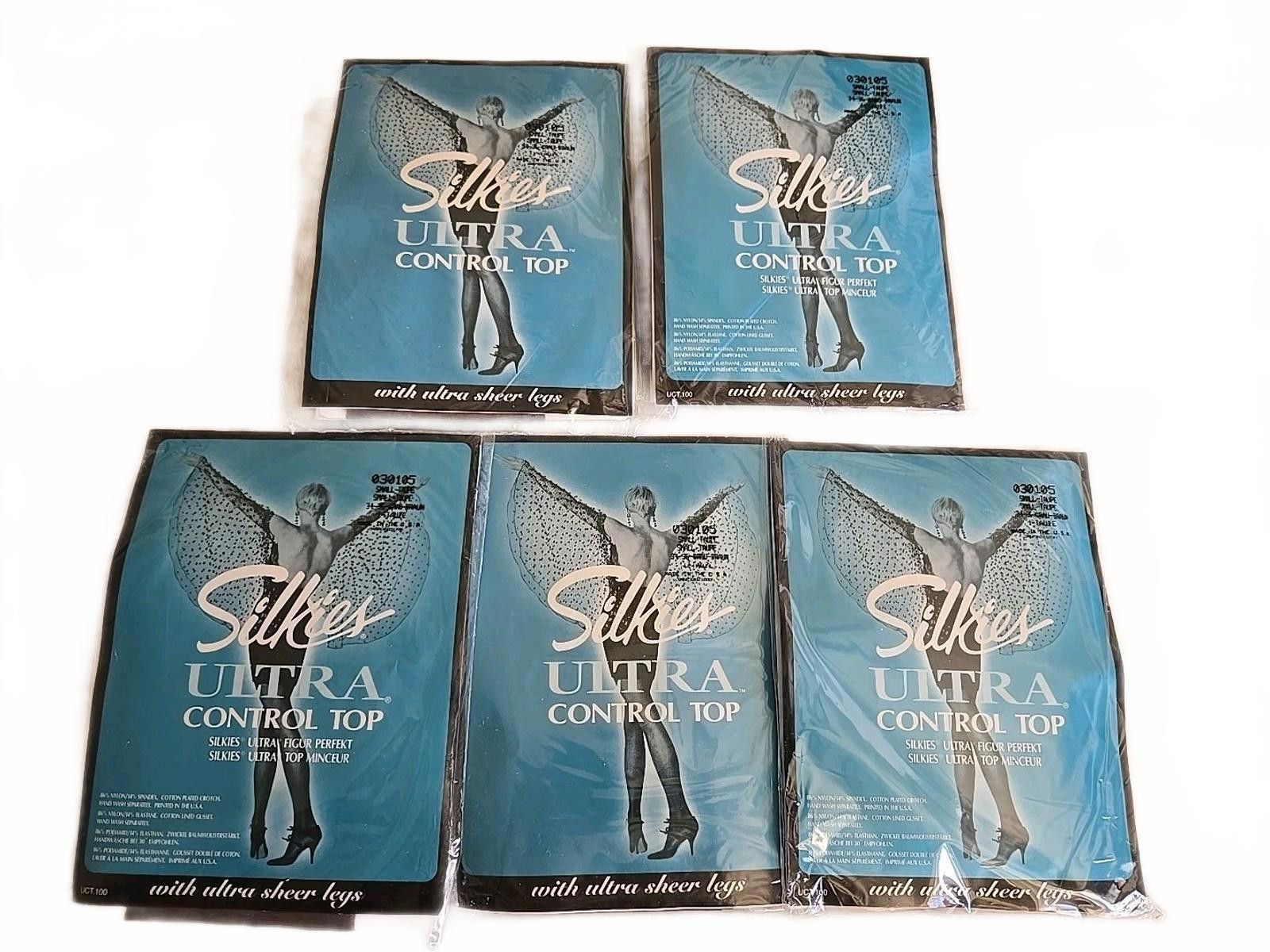 Other 5 x pairs SILKIES Ultra Control Top Pantyhose ~ Size S TAUPE Size ONE SIZE - 1 Thumbnail