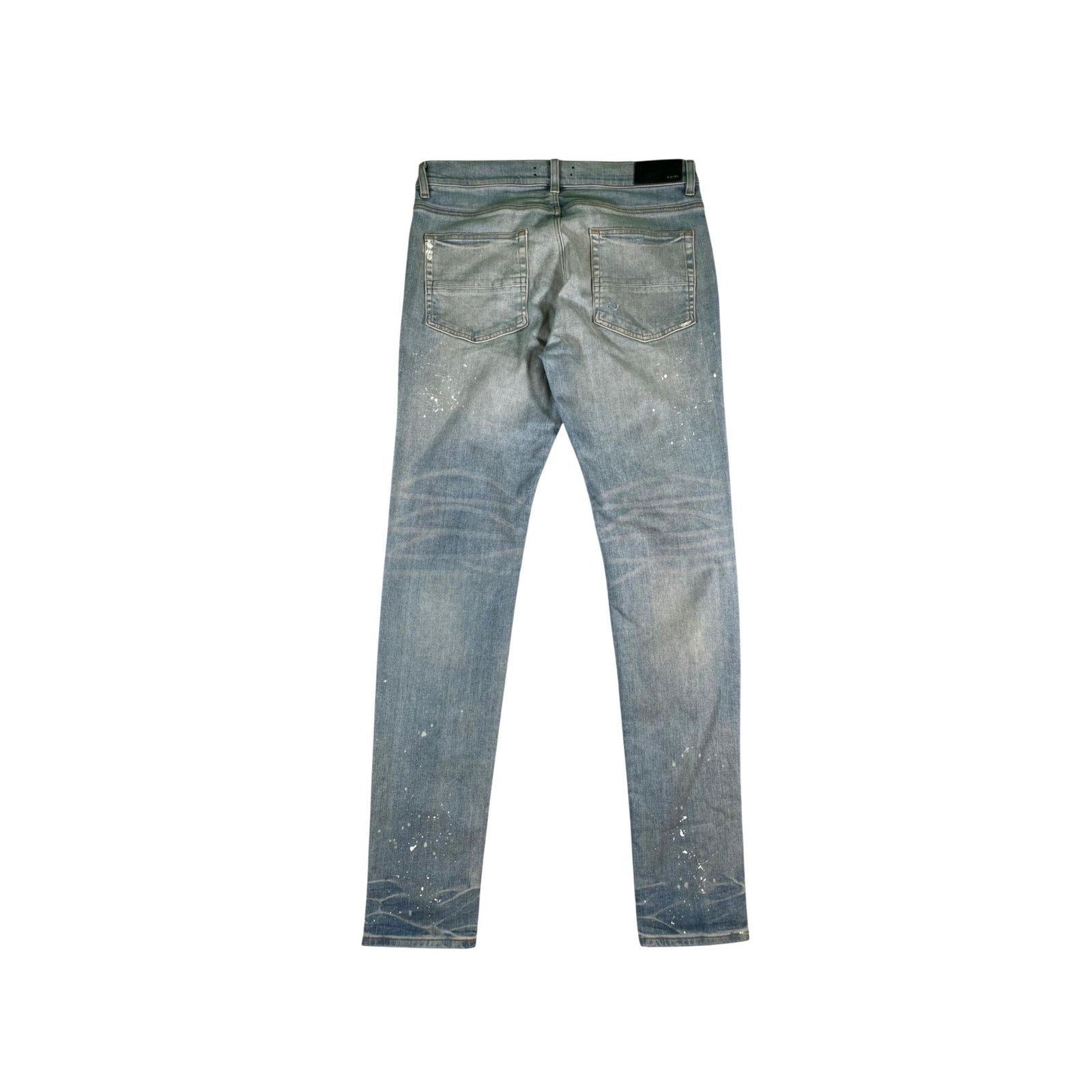 Amiri Amiri "Plaid Patch MX1" Light Wash & Green Jeans Size US 36 / EU 52 - 2 Thumbnail