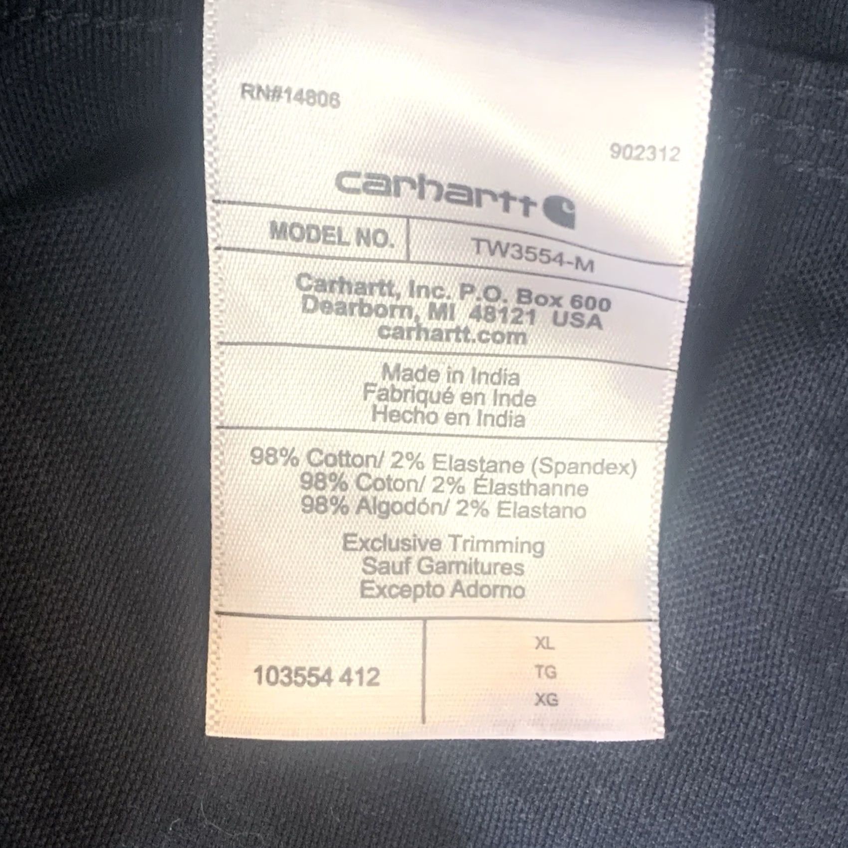 Carhartt Carhartt Shirt Mens XL Blue Relaxed Fit Button-Up Canvas Grunge Workwear Dadcore Pocketed Exceptions: Rugged Flex (no extra) Size US XL / EU 56 / 4 - 3 Thumbnail