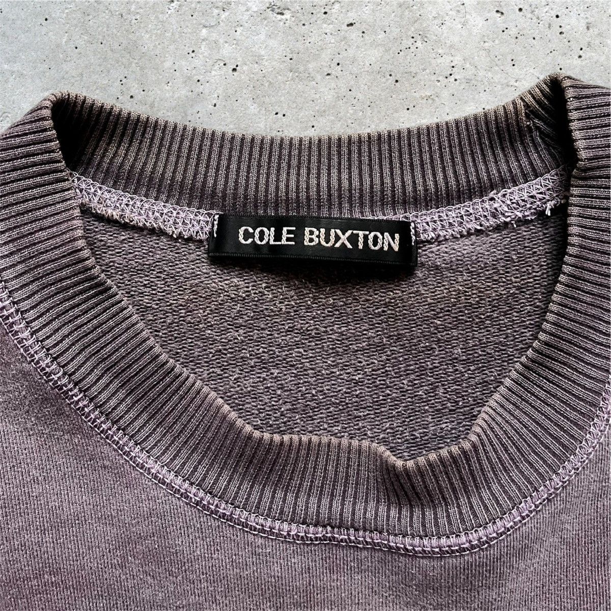 Cole Buxton Cole Buxton Heavy Oversize Plum Sweatshirt Size US XL / EU 56 / 4 - 2 Thumbnail