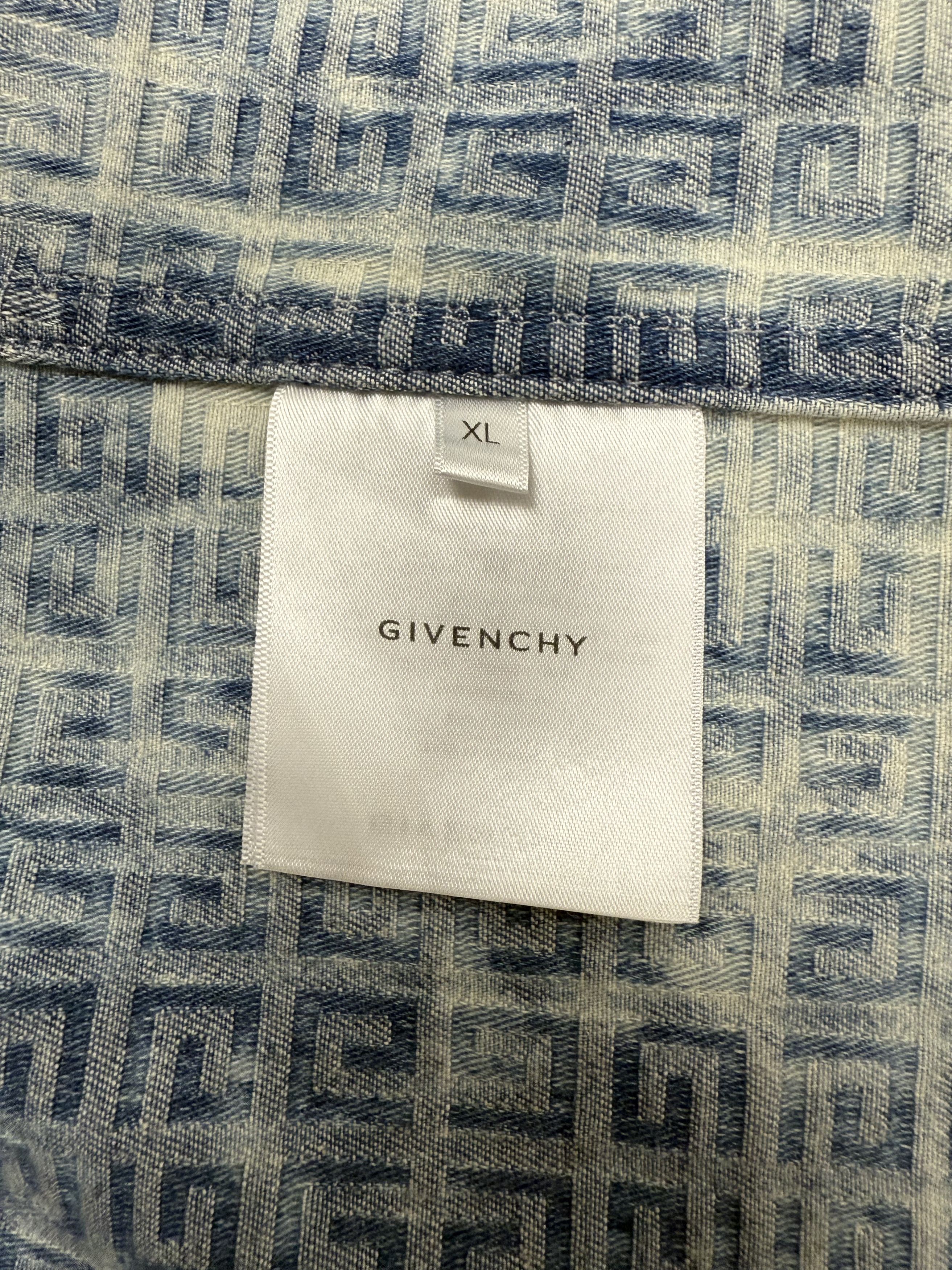 Givenchy Givenchy Monogram Denim Zip-Up Shirt Size US XL / EU 56 / 4 - 3 Thumbnail