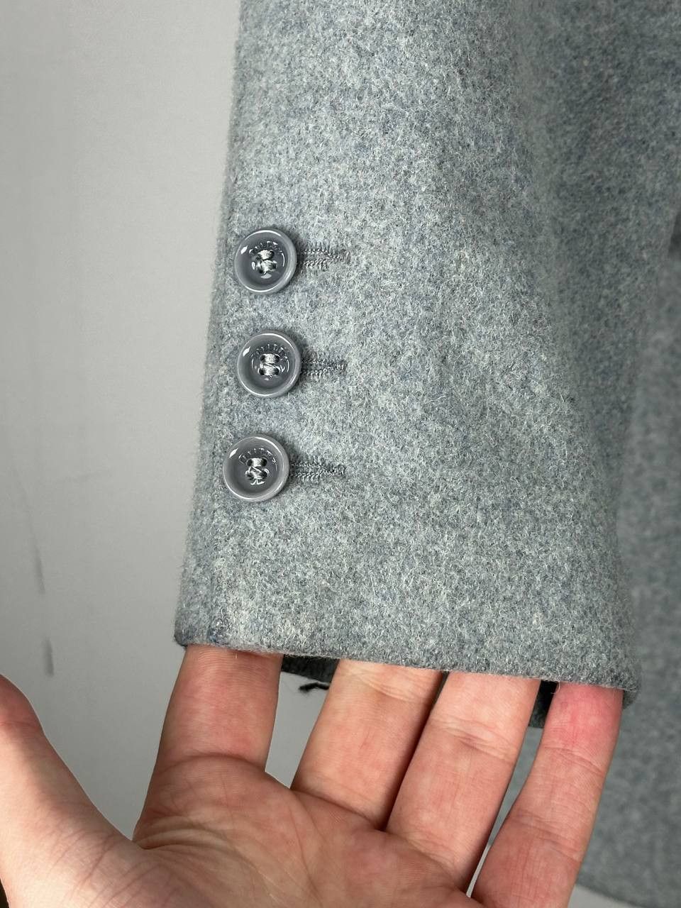 Japanese Brand Luxury Sessun Sky Blue Wool Womans Coat Size XS / US 0-2 / IT 36-38 - 9 Thumbnail