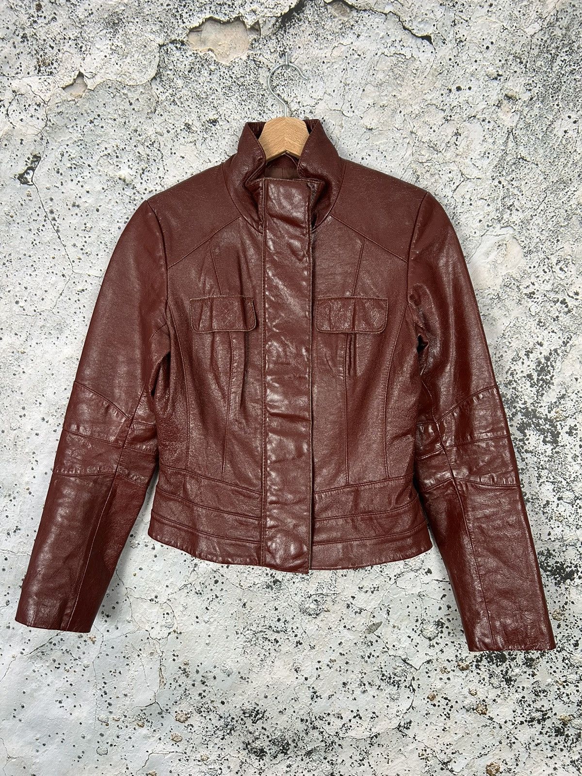 Genuine Leather Vintage Genuine Leather Avantgarde 90s Brown Jacket Size M / US 6-8 / IT 42-44 - 1 Thumbnail