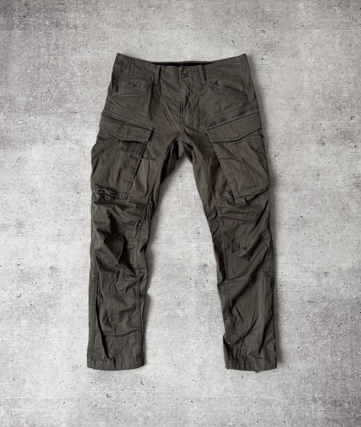 G-Star G-Star RAW Rovic Zip 3D Straight Tapered Cargo Pants Olive Size US 32 / EU 48 - 1 Thumbnail