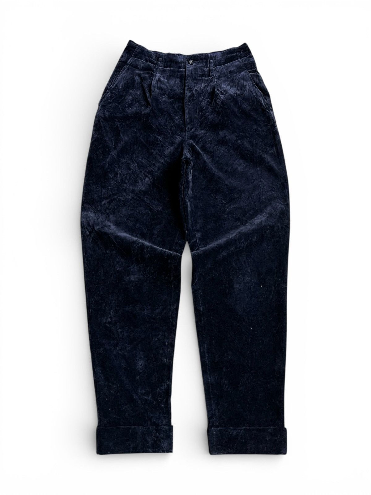 Comme des Garcons Tricot Comme Des Garcons Pleated Pants Velvet Size US 29 - 1 Thumbnail