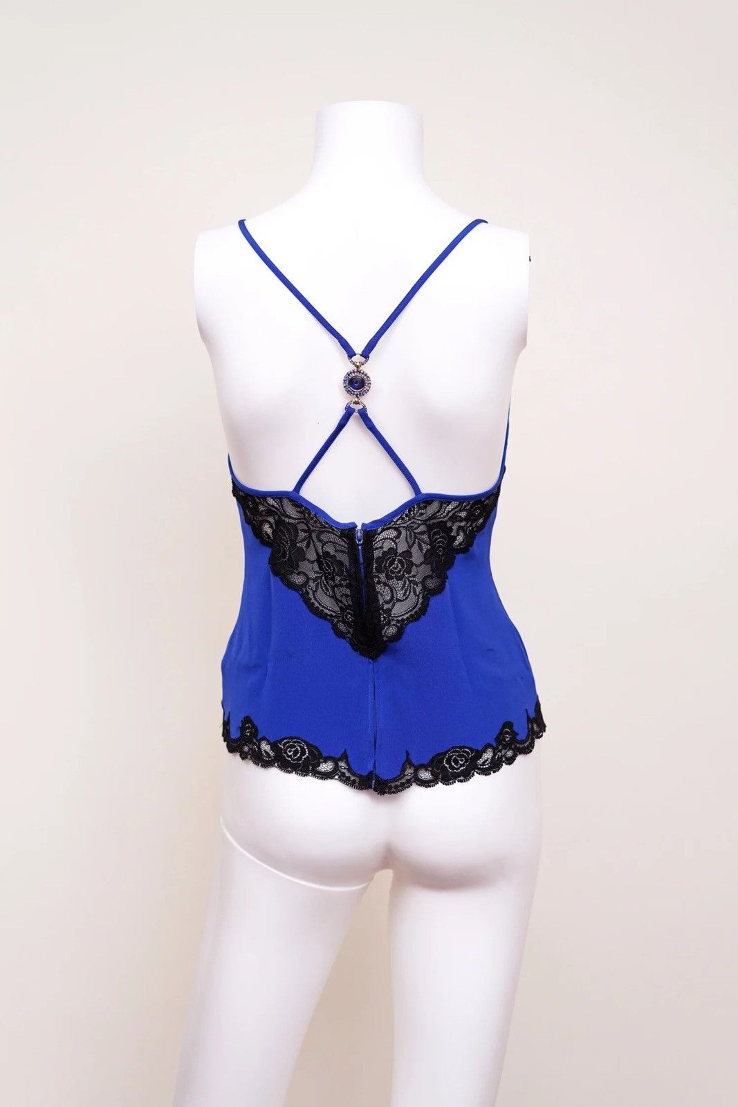 Versace Gianni Versace 1996 Blue Lace Tank Top Size S / US 4 / IT 40 - 5 Thumbnail