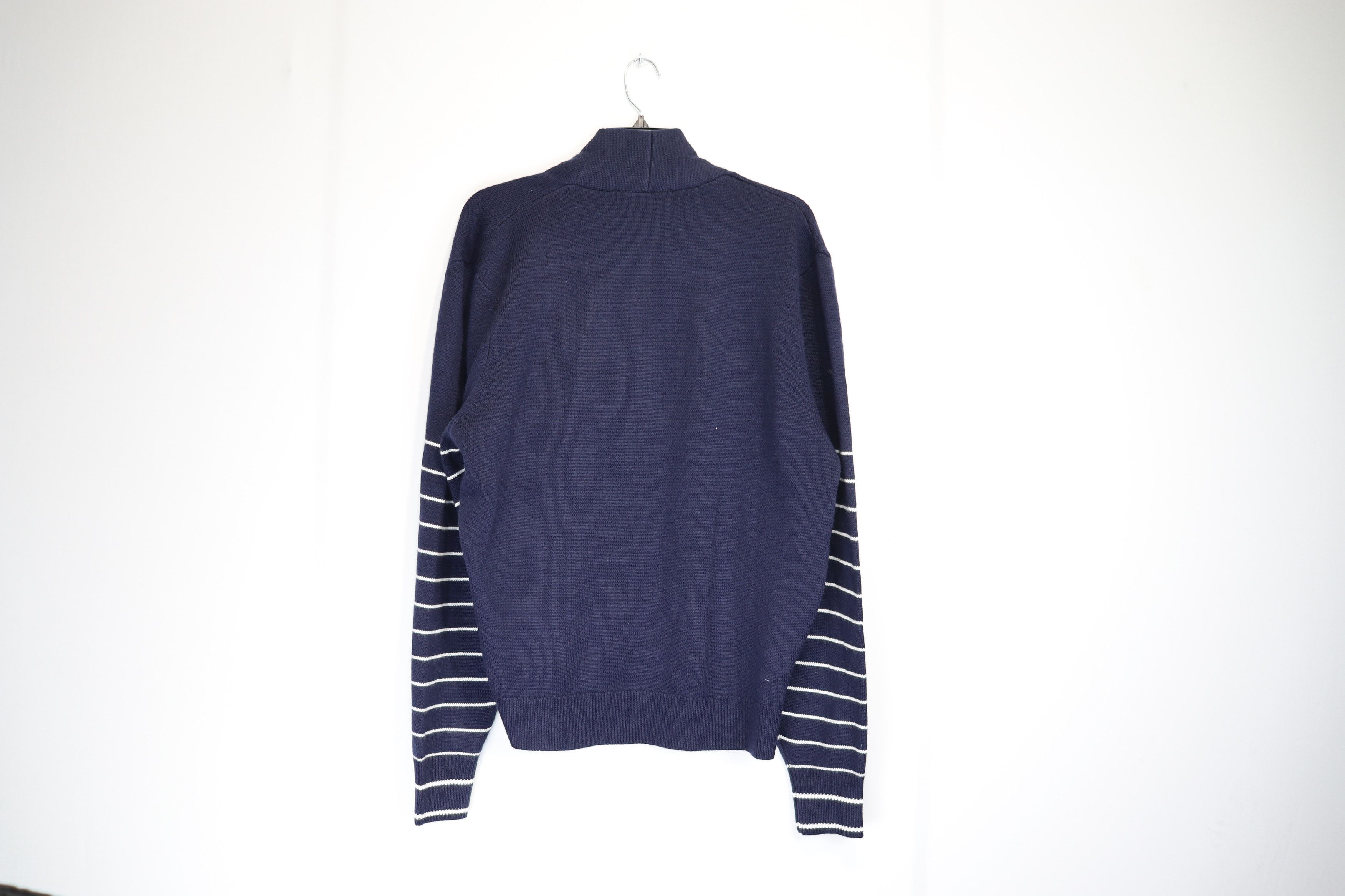 JW Anderson o1rshd1 Logo Knitwear in Navy/Ice Blue Size US M / EU 48-50 / 2 - 8 Thumbnail