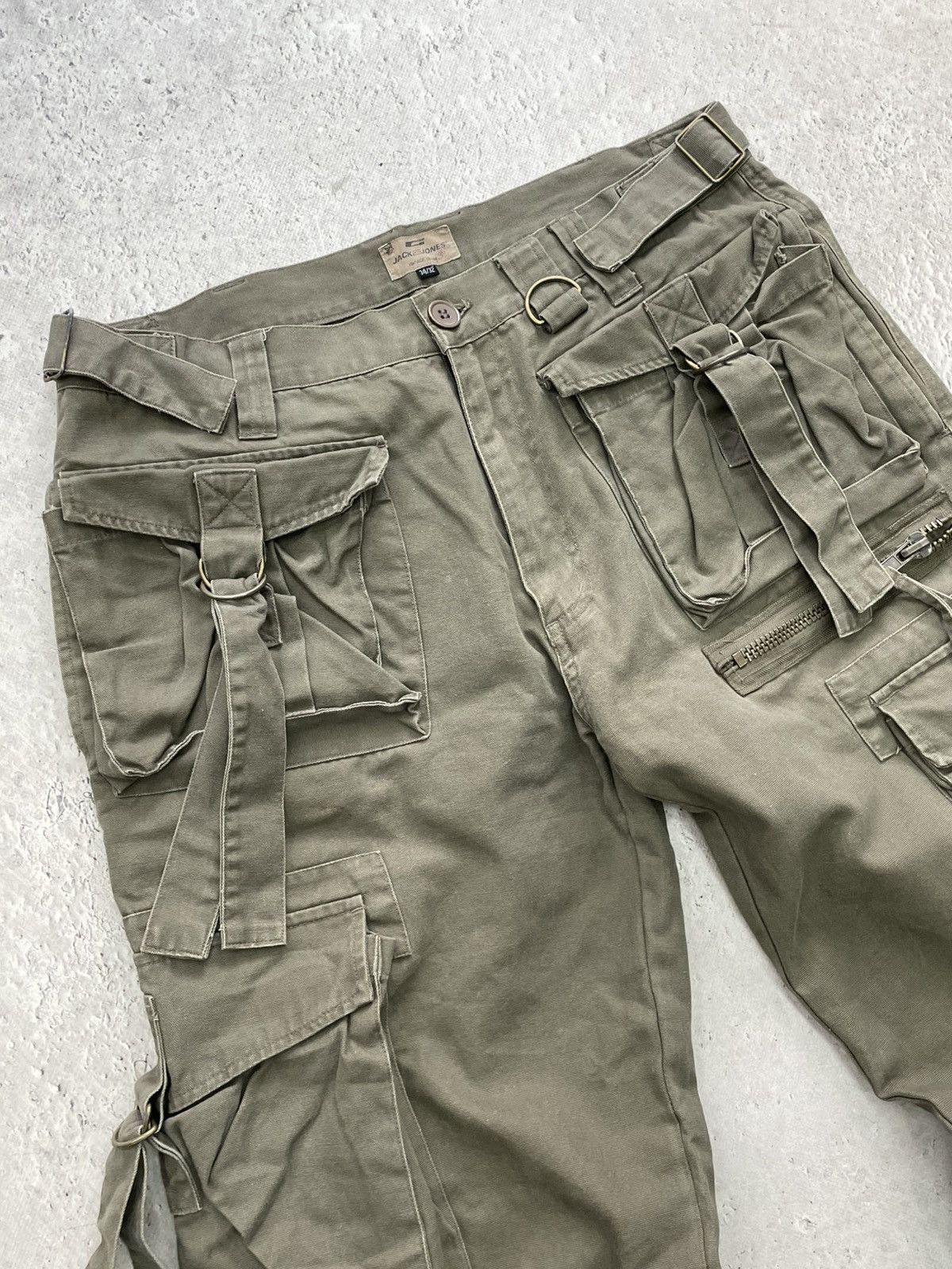 Jack & Jones Rare bondage Junya watanbe style cargo baggy pants y2k Size US 34 / EU 50 - 5 Thumbnail