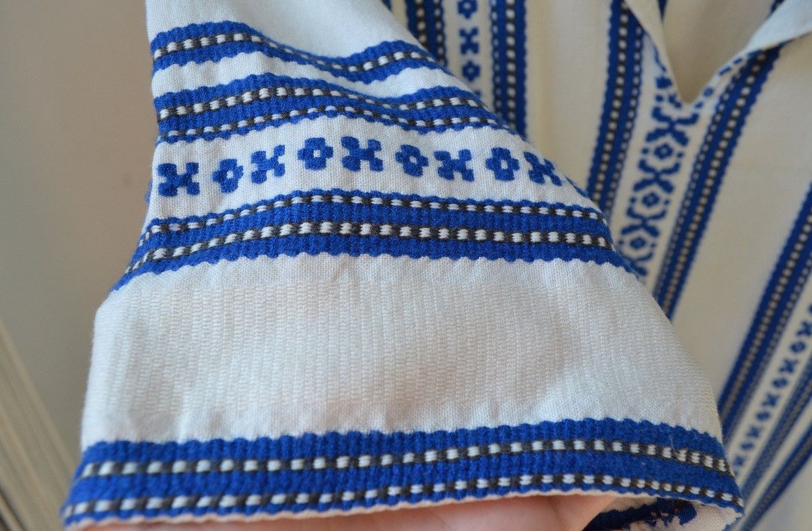 Vintage Vintage Embroidered Collared Top Size US XS / EU 42 / 0 - 6 Thumbnail
