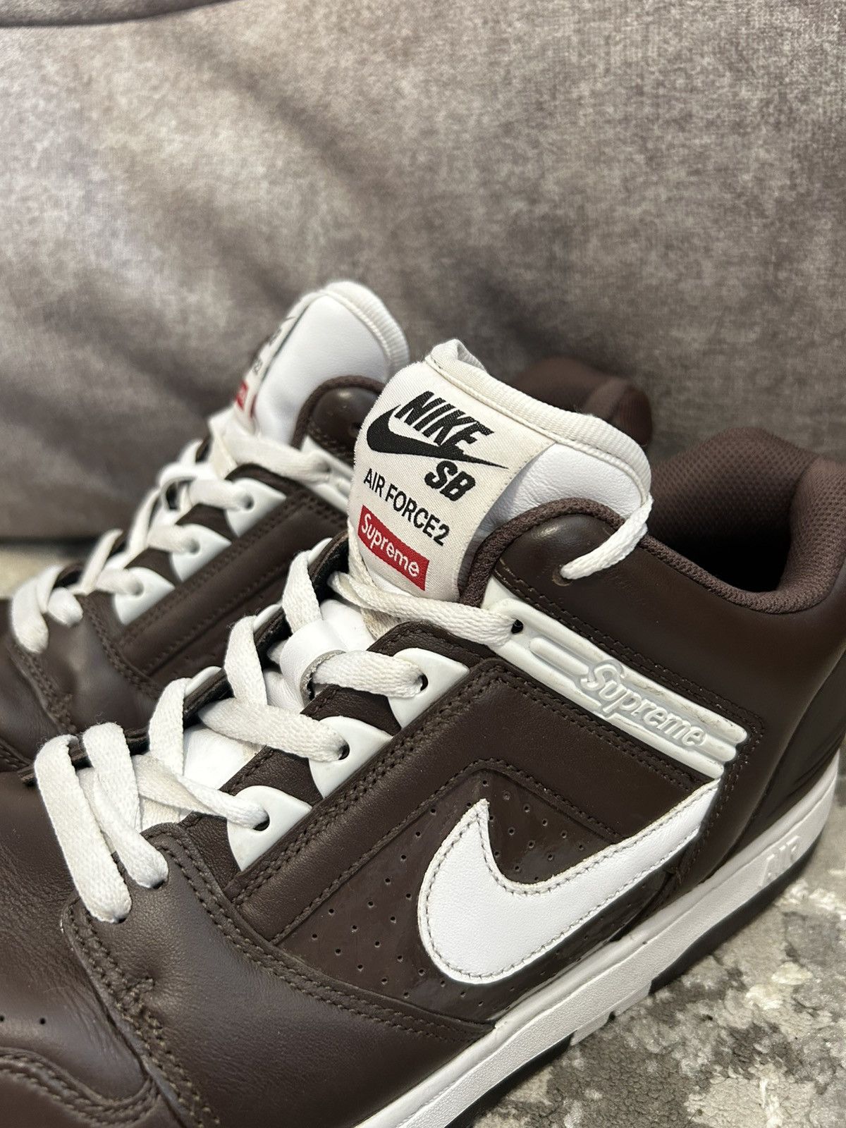 Nike × Supreme 🔥 Nike x Supreme Air Force 2 Brown 🔥 Size US 11 / EU 44 - 9 Thumbnail
