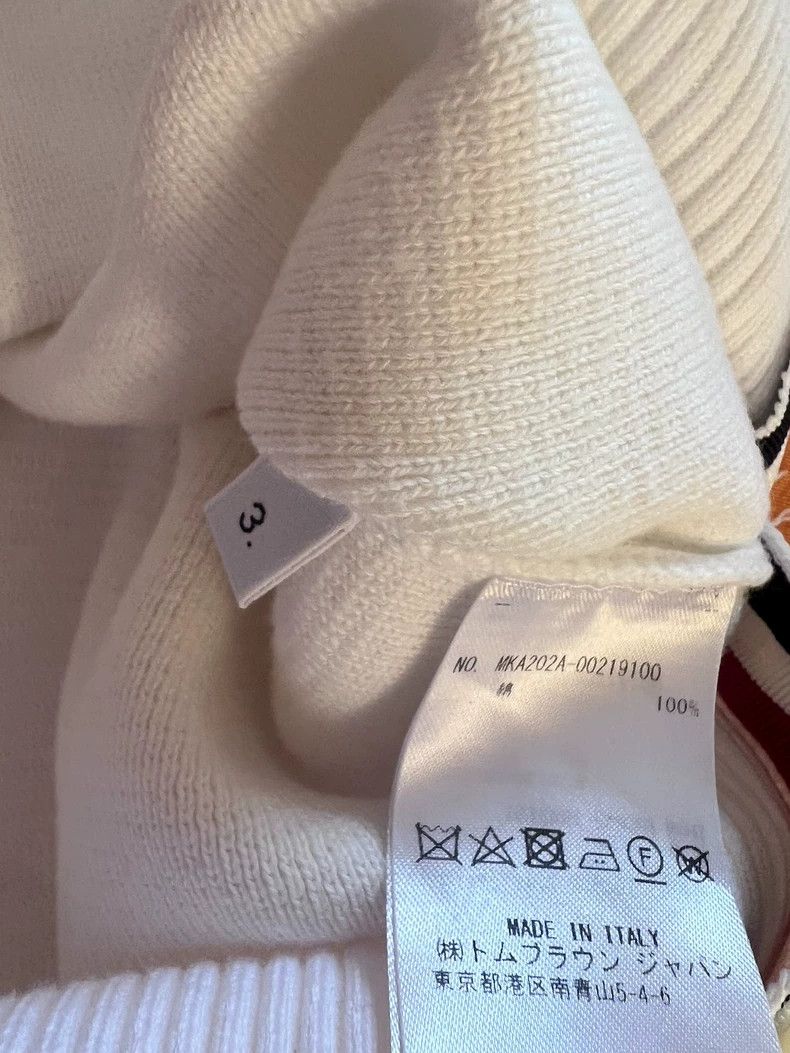 Thom Browne Thom Browne White knit hoodie Size US L / EU 52-54 / 3 - 3 Thumbnail