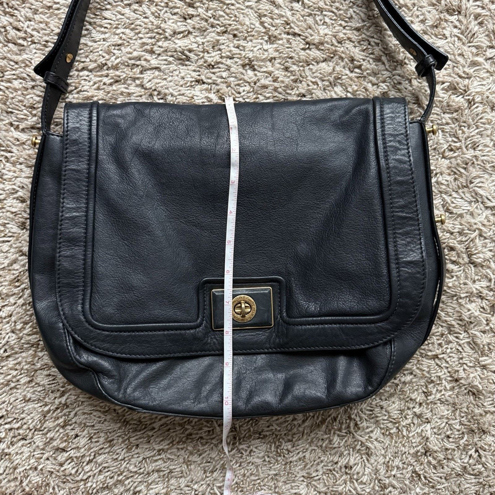 Marc Jacobs × Marc by Marc Jacobs Marc By Marc Jacobs Messenger Bag Black Leather Purse Size ONE SIZE - 16 Thumbnail