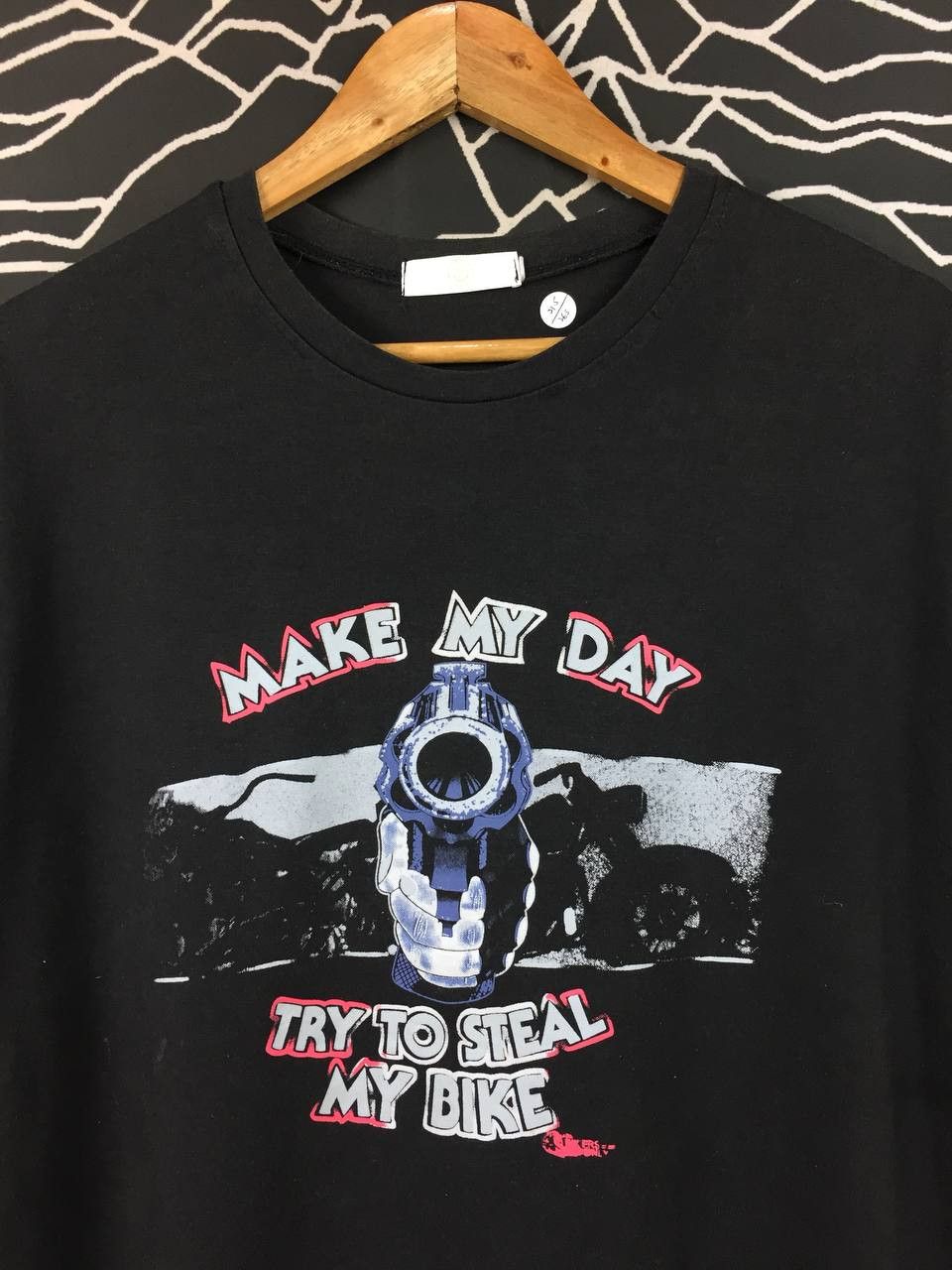 Vintage Harley-Davidson Road & Racer Try To Steal My Bike Tee Size US L / EU 52-54 / 3 - 7 Thumbnail