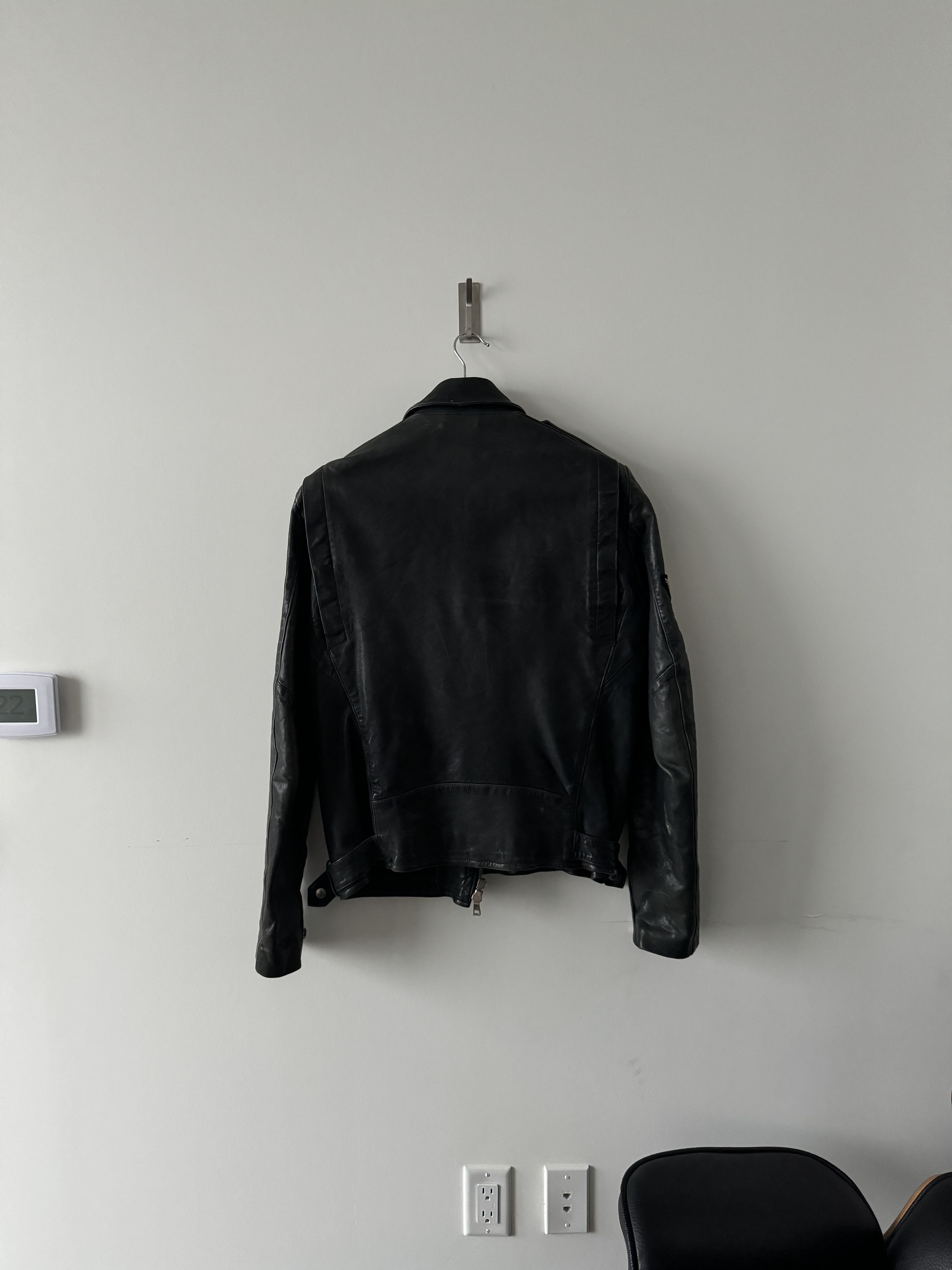 Balmain ROUSTEING BALMAIN EMBROIDERD PATCH LEATHER JACKET Size US L / EU 52-54 / 3 - 4 Thumbnail