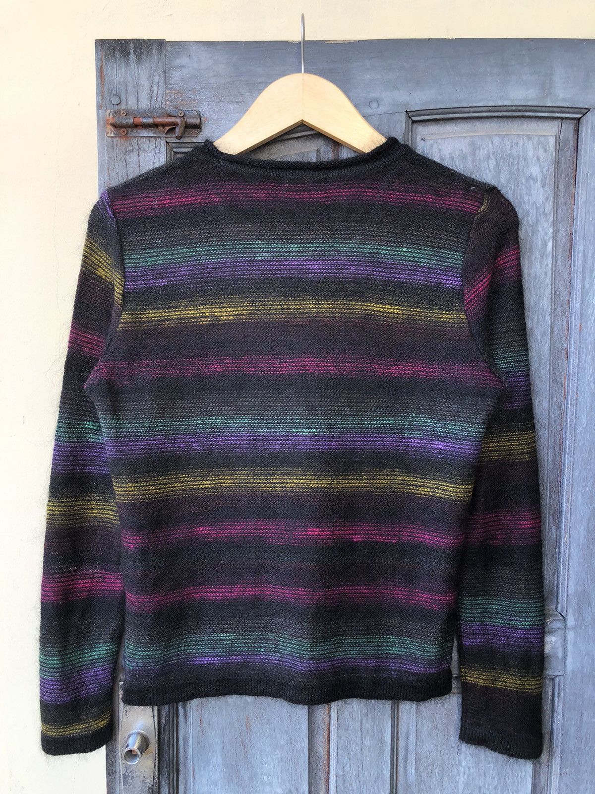 If Six Was Nine Chadorian Japanese Mohair Rainbow Psychedelic Stripe Style Size US M / EU 48-50 / 2 - 2 Thumbnail