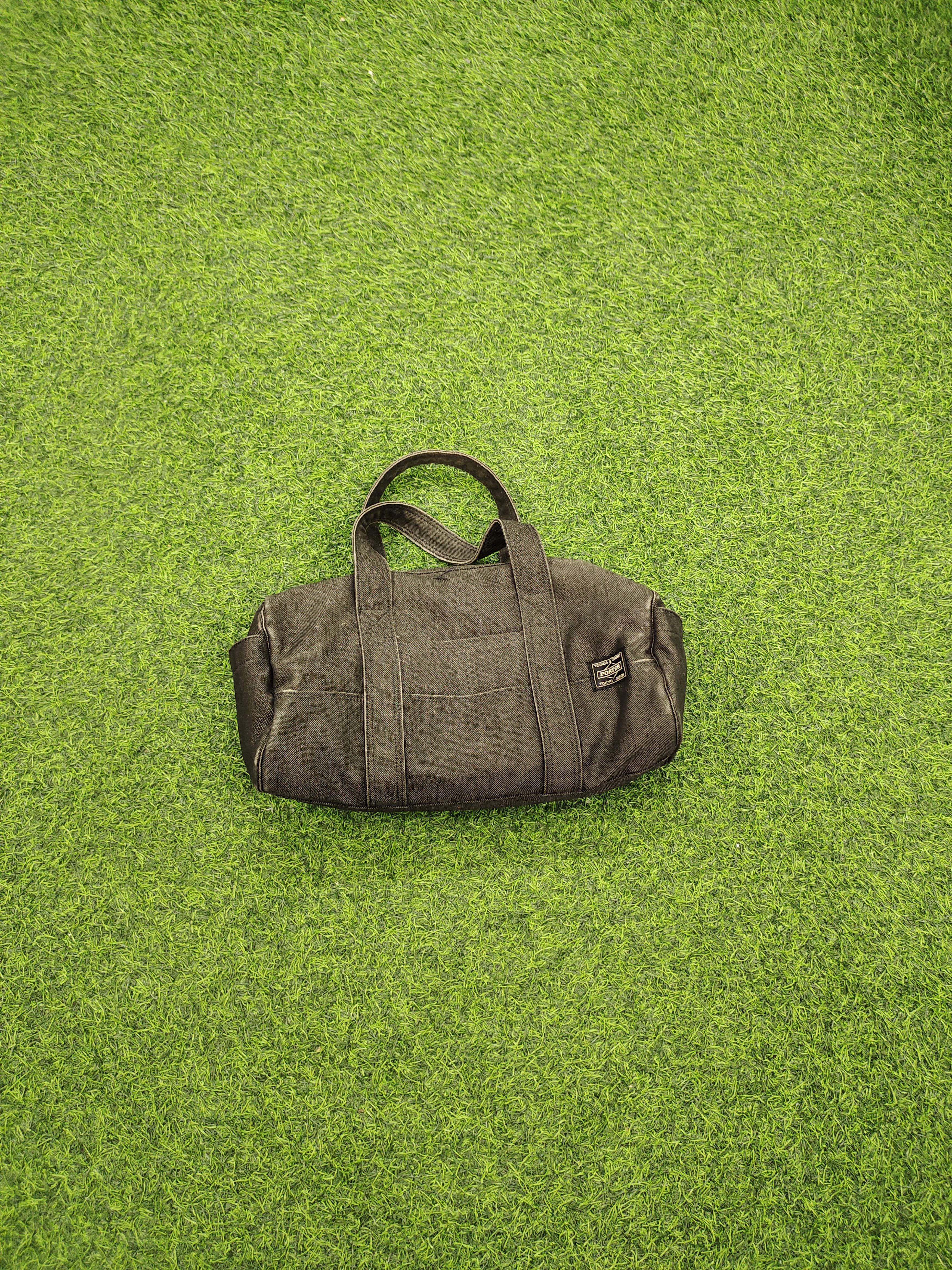 Porter Vintage Porter Japan Black Faded Canvas Small Boston Bag Size ONE SIZE - 4 Thumbnail