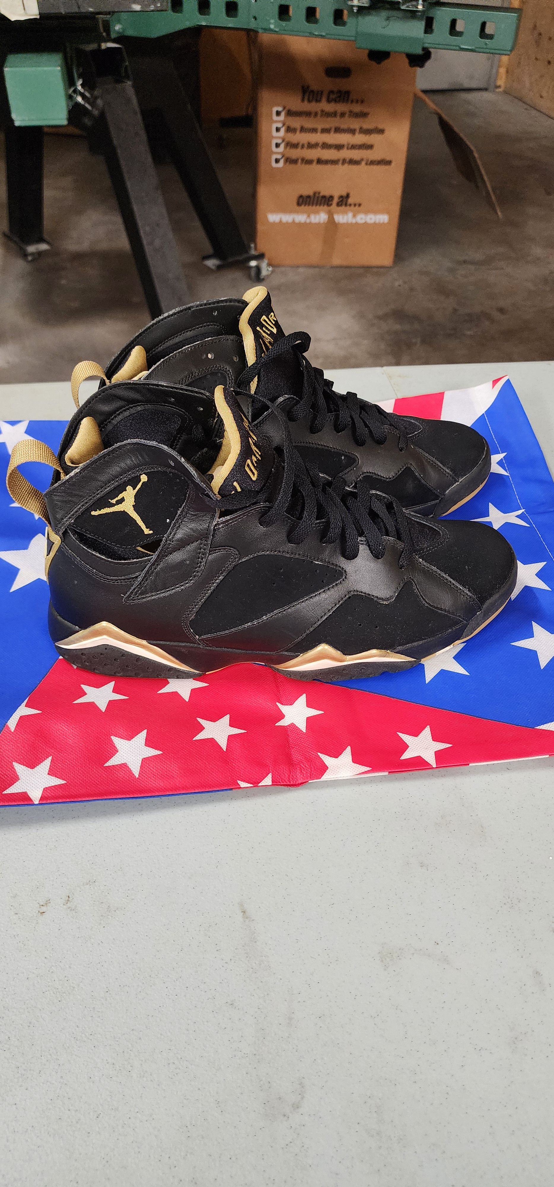 image of Air Jordan 7 Golden Moments Pack Shoes, Men's (Size 12)