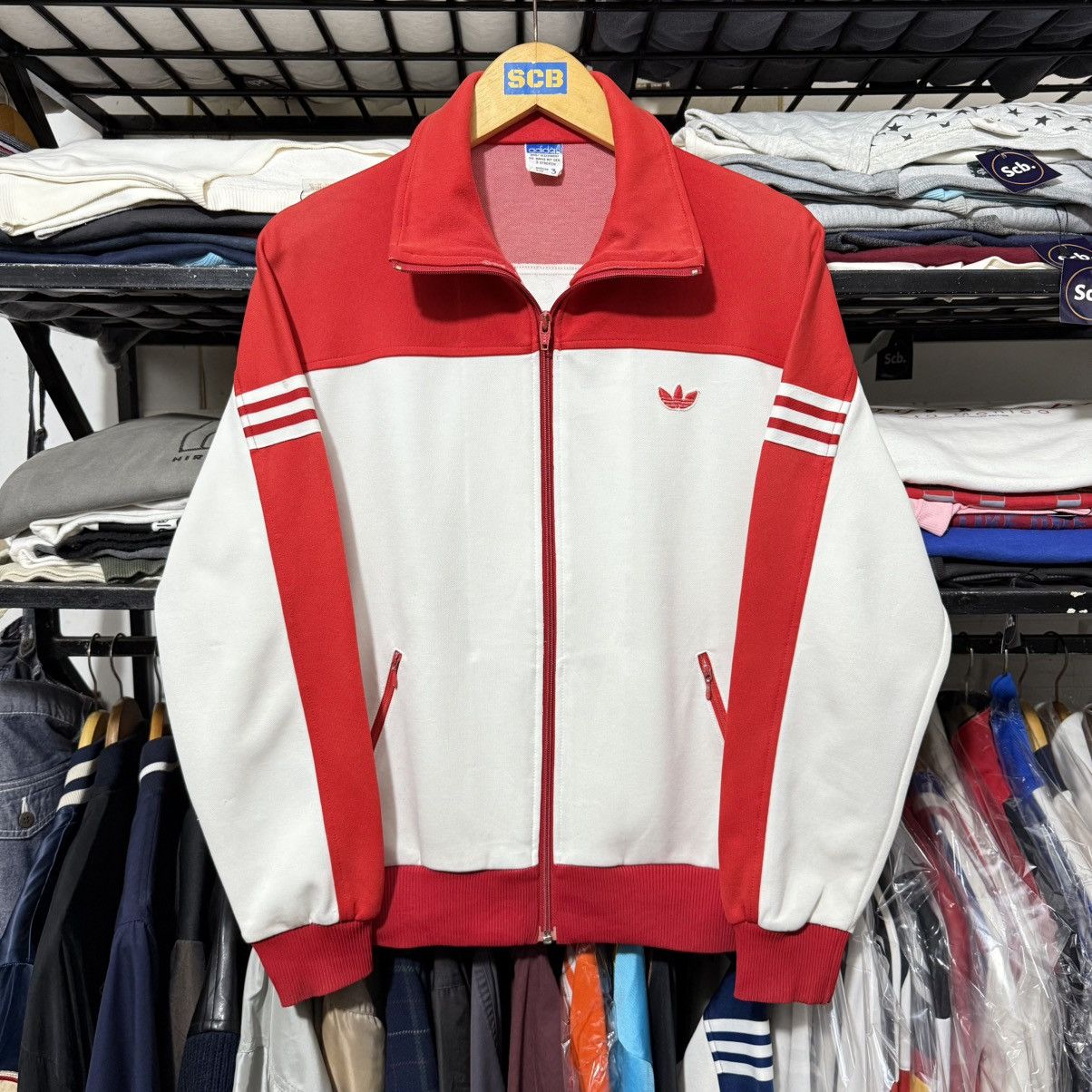 Vintage Vintage 80s 90s adidas germany two tone track top Size US M / EU 48-50 / 2 - 1 Thumbnail
