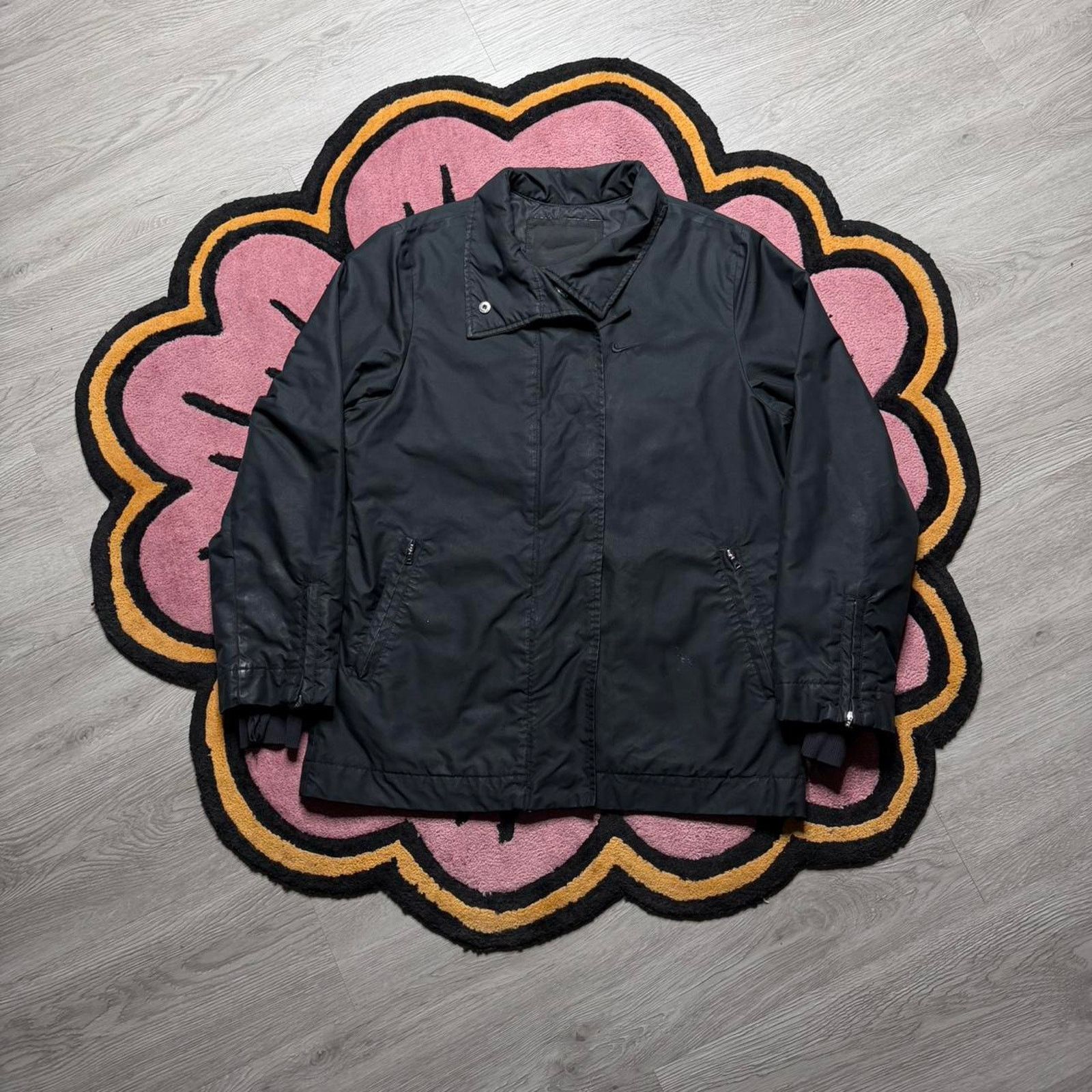 Nike × Vintage Vintage Y2K Nike Tonal Embroidered Logo Coaches Jacket Small Size S / US 4 / IT 40 - 1 Thumbnail