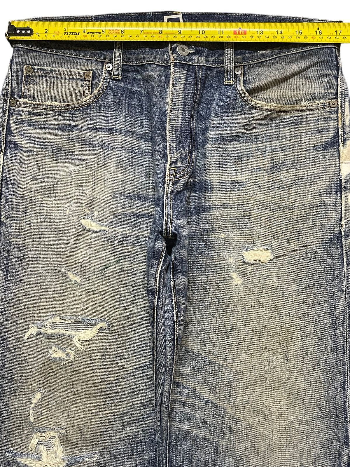 Gap Vintage 90s Gap Faded Mud Wash Distressed Wide Leg Baggy Size US 34 / EU 50 - 11 Thumbnail