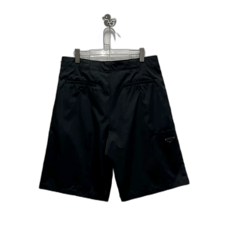 Prada Black Recycled Nylon Triangle Shorts -2505