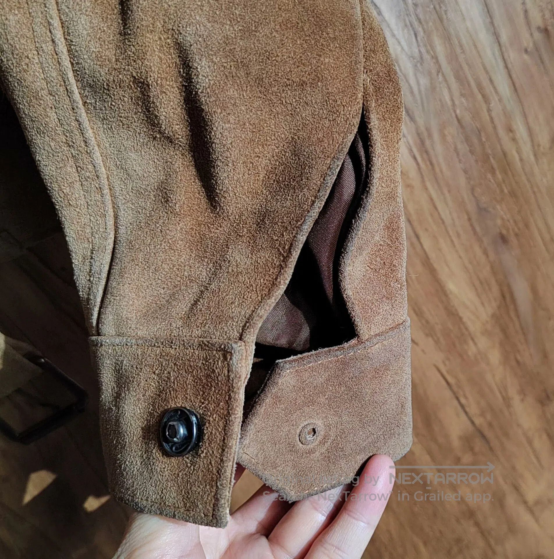 Japanese Brand Arturo Brown Suede Work Jacket. Size US M / EU 48-50 / 2 - 6 Thumbnail