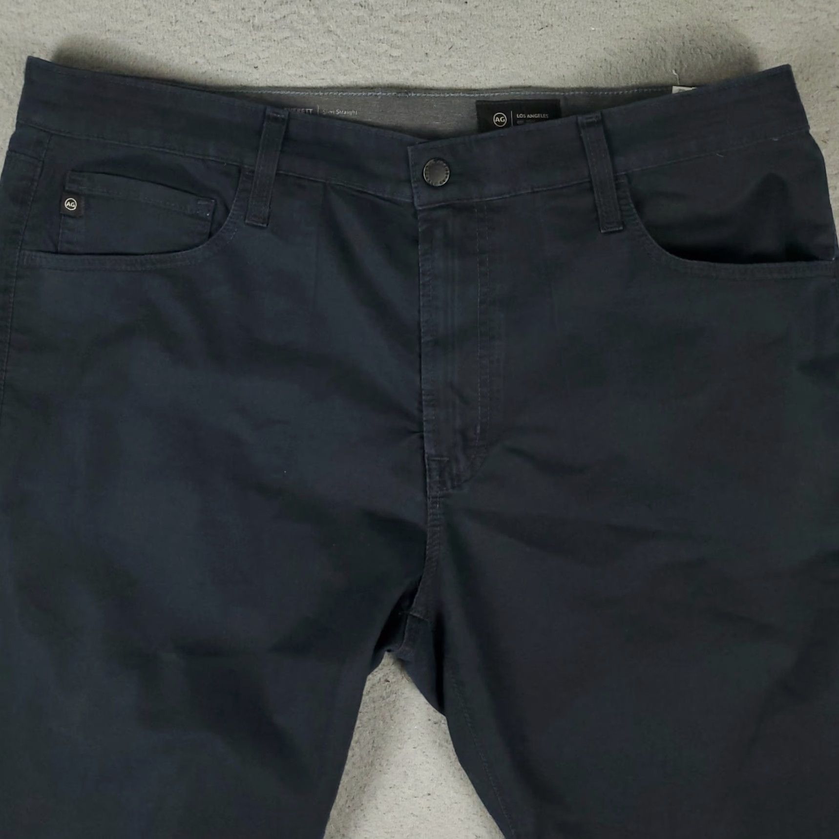 Vintage VINTAGE AG Adriano Goldschmied Jeans Men's 38x28 The Everett Slim Straight Navy Blue Classic Denim Size US 38 / EU 54 - 2 Thumbnail