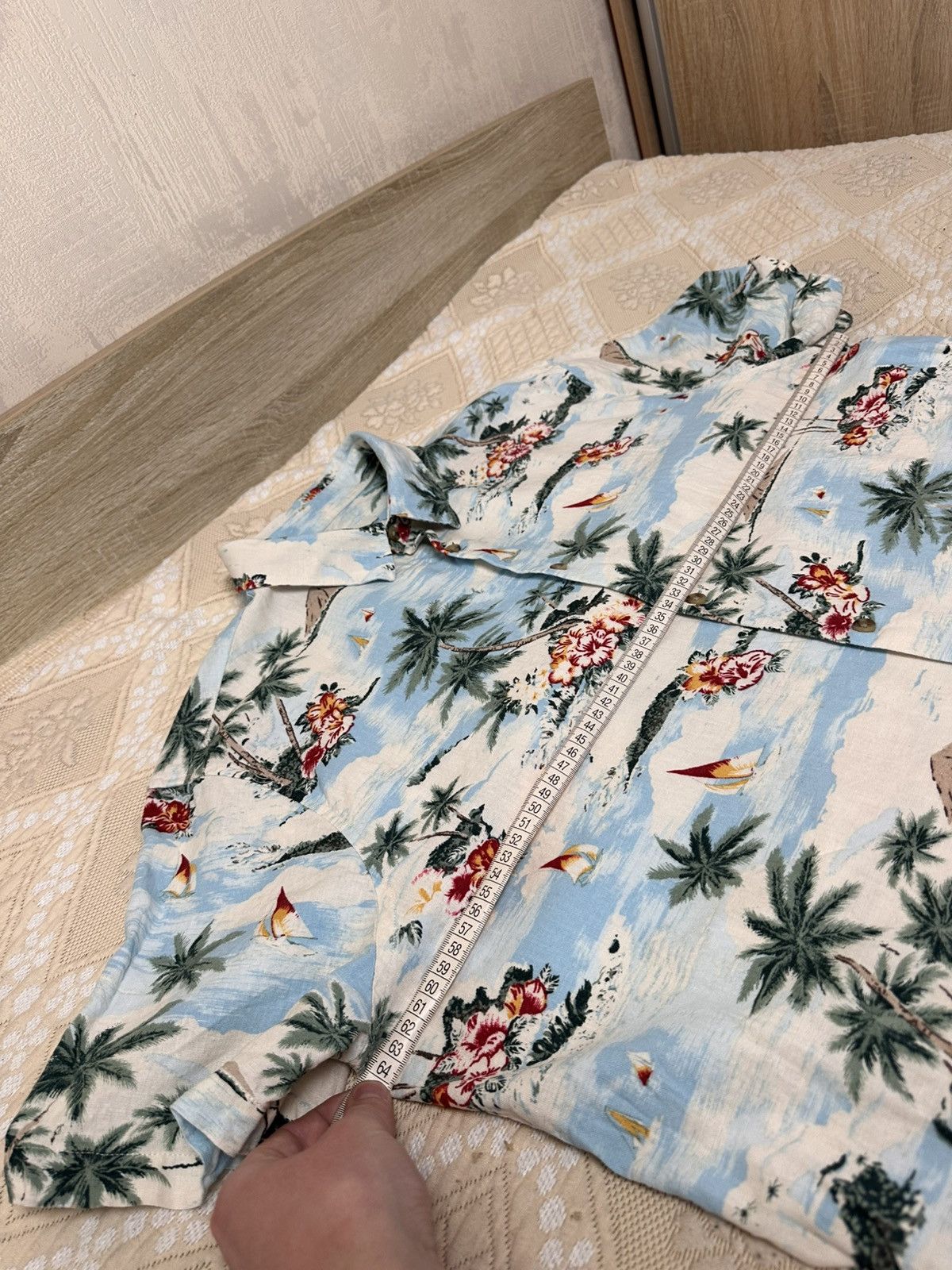 Marks & Spencer 🔥 Marks Spencer Linen Blend Hawaiian Button Up Shirt Art Y2K Size US XL / EU 56 / 4 - 9 Thumbnail
