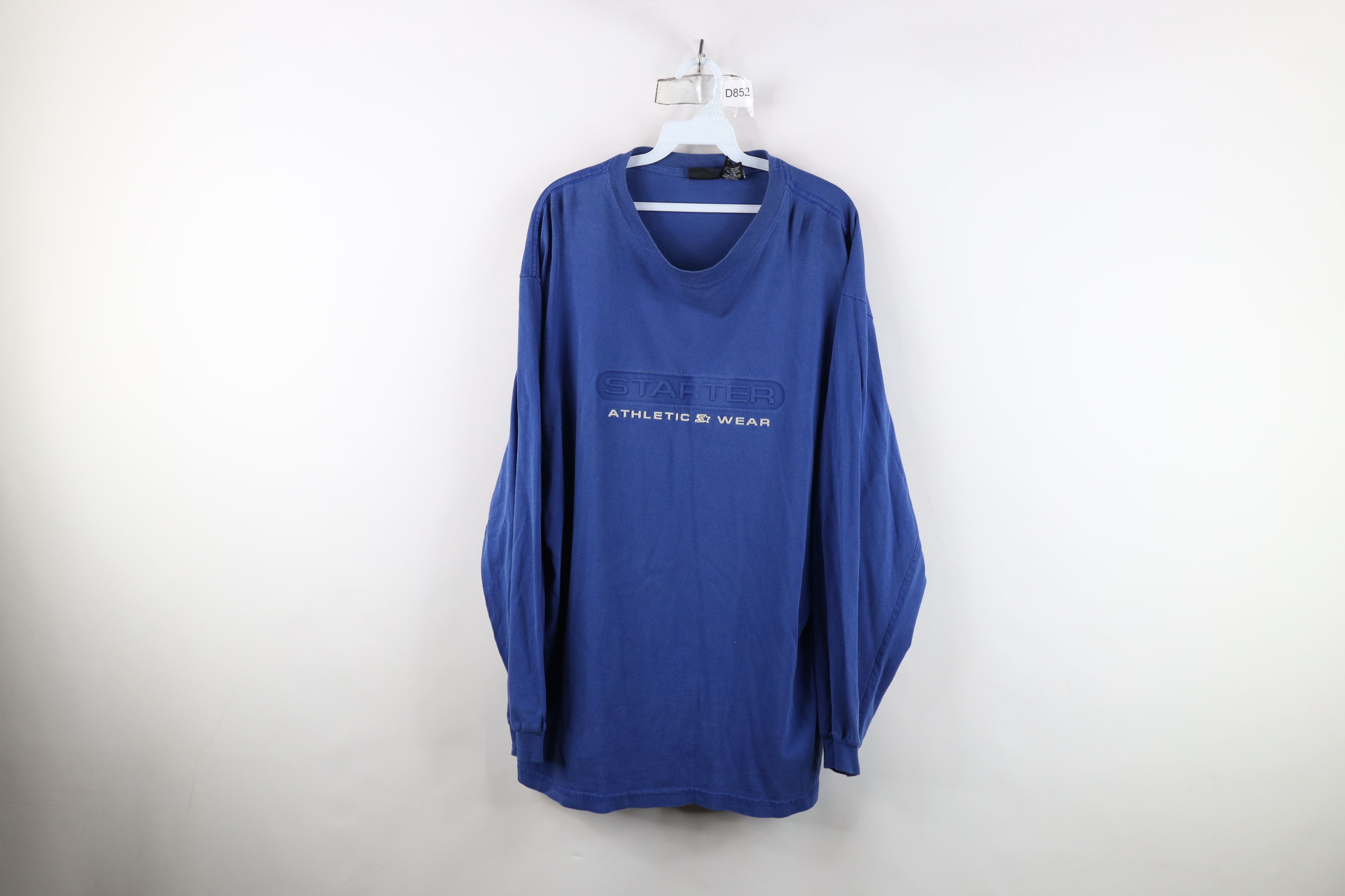 Starter Vintage 90s Starter Spell Long Sleeve T-Shirt Blue Cotton Size US L / EU 52-54 / 3 - 1 Thumbnail