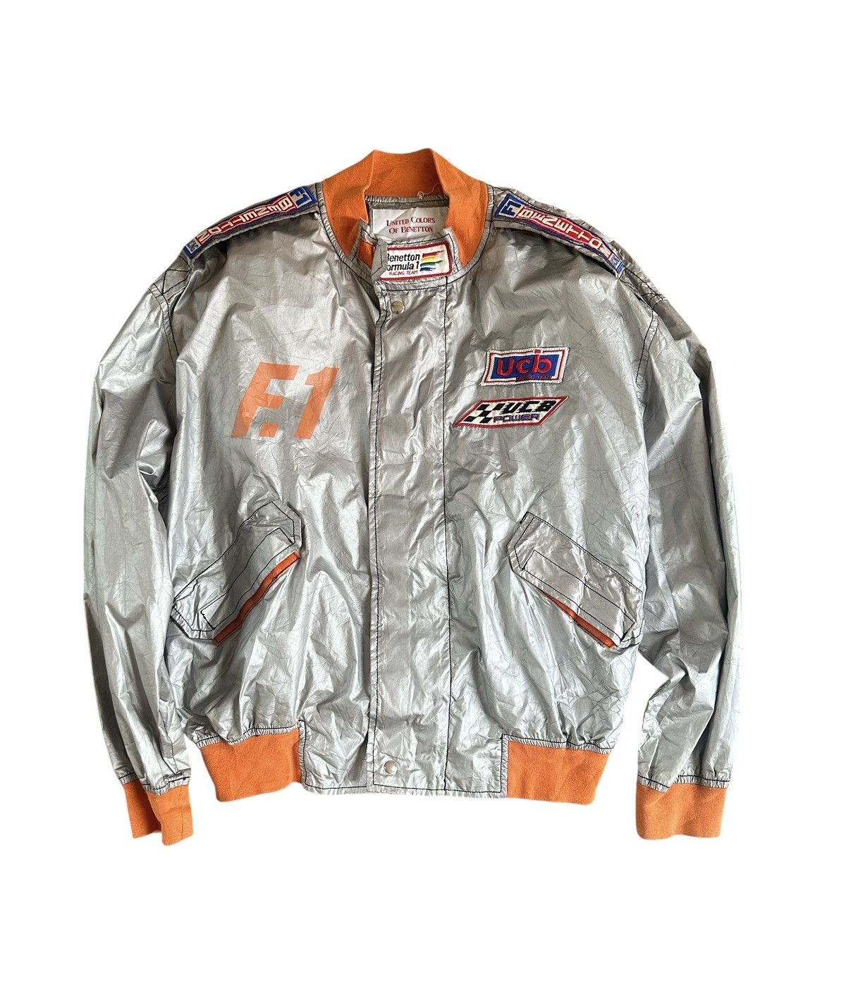 United Colors Of Benetton United colour of benetton F1 windbreaker bomber jacket Size US L / EU 52-54 / 3 - 1 Thumbnail