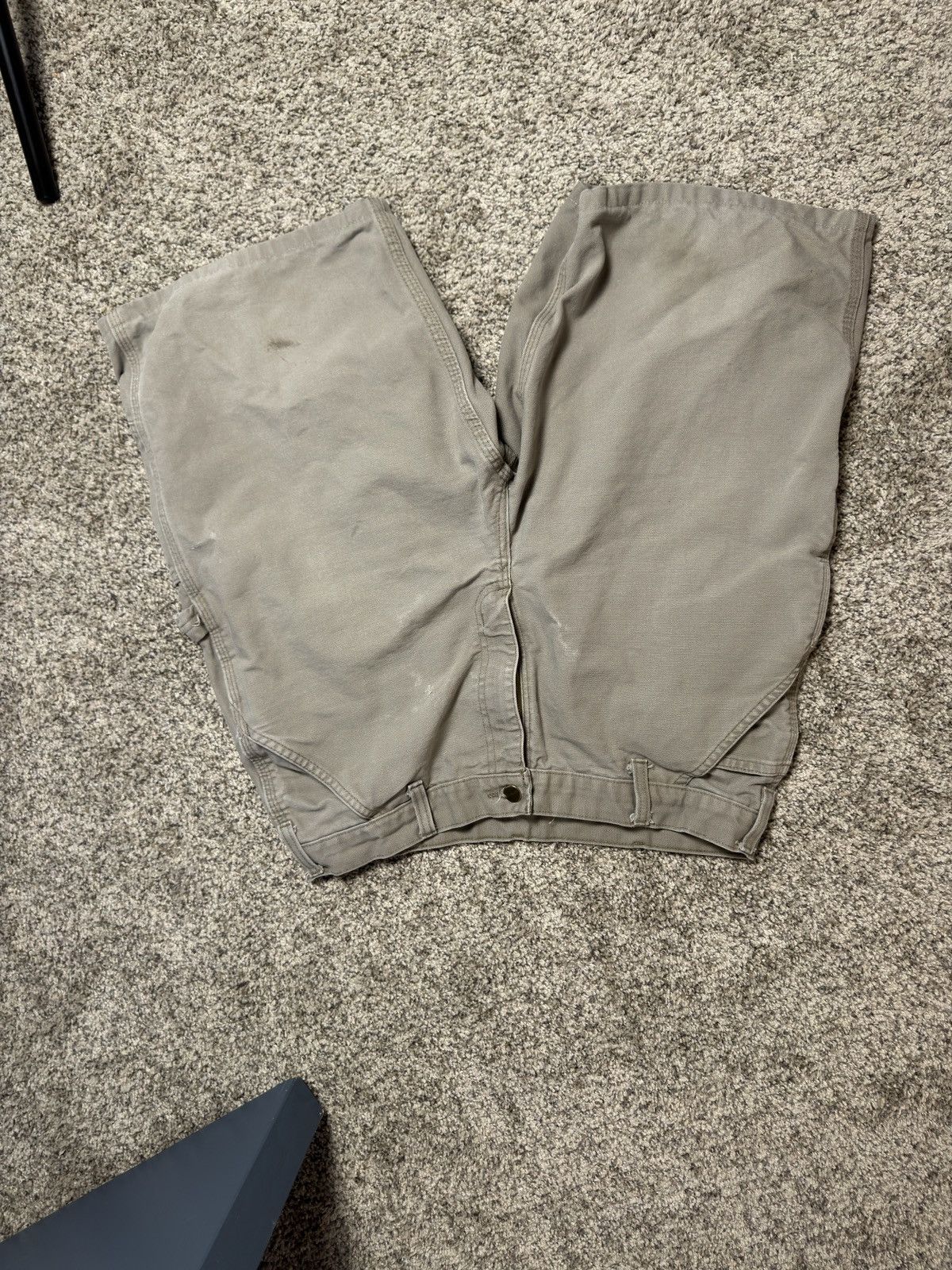 Carhartt Loose Carhartt Gray Canvas Shorts Size US 36 / EU 52 - 2 Thumbnail