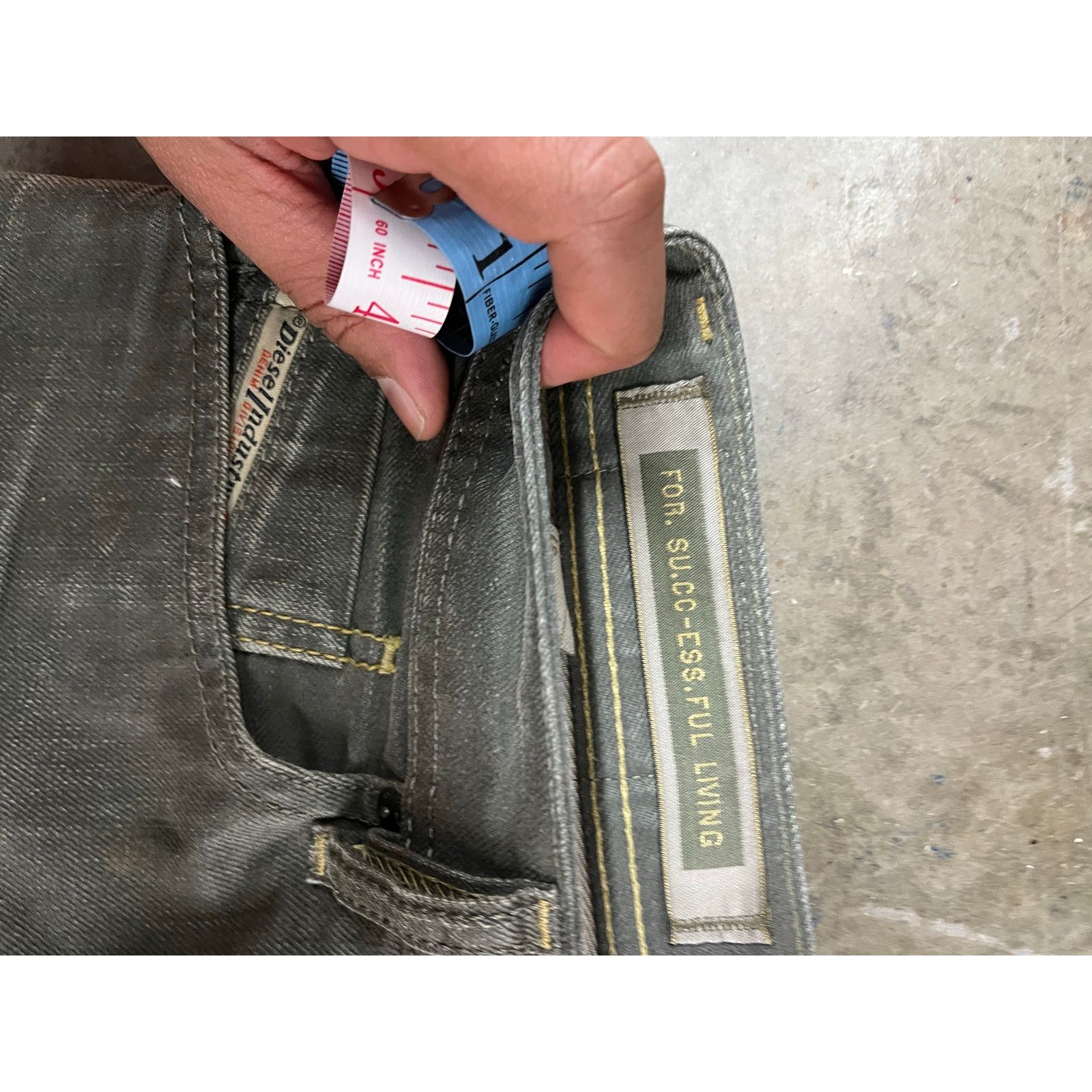 Diesel Diesel - Waykee Regular Straight / stone washed gray / 31x29 Size US 31 - 4 Thumbnail