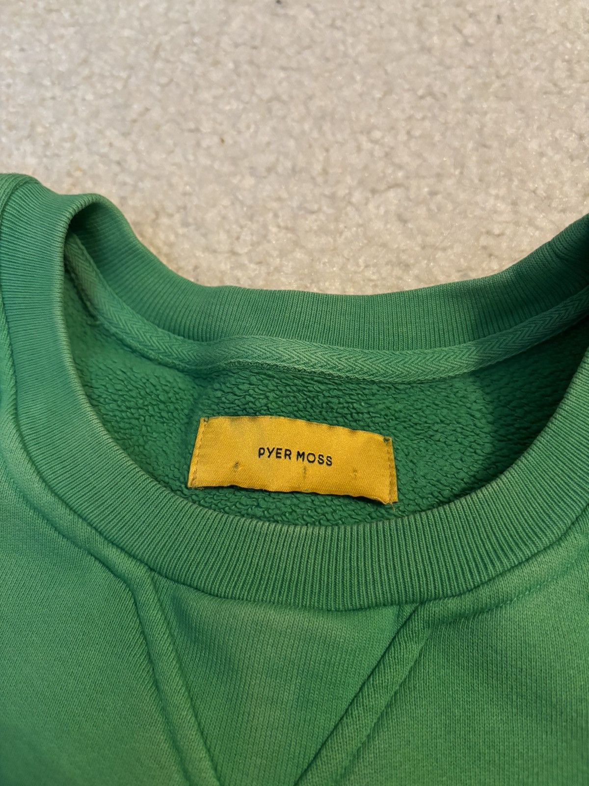 Pyer Moss Pyer Moss Oversized Couture Graphic Crewneck Green Size US XS / EU 42 / 0 - 3 Thumbnail