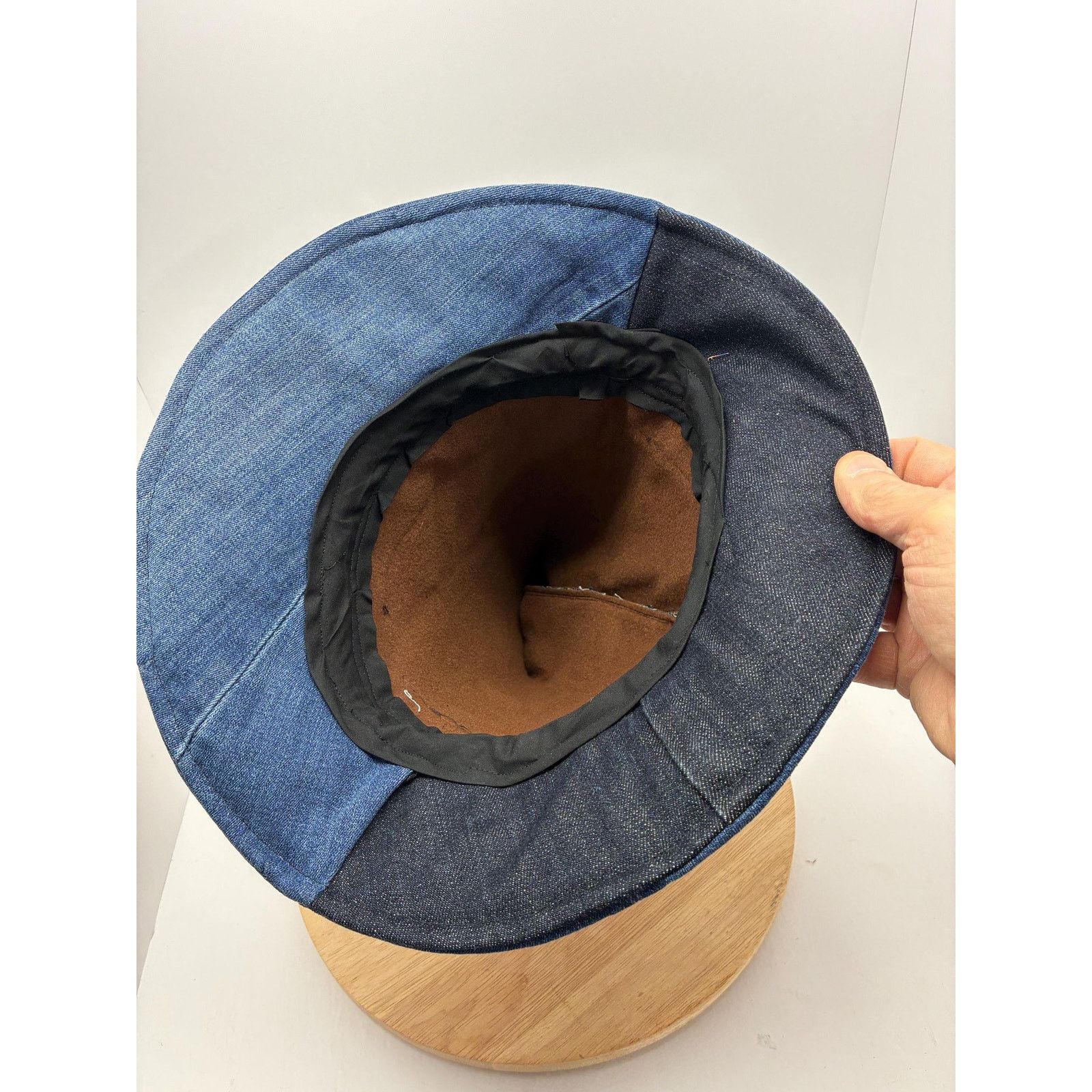 Other Handmade Wizard Hat Large – Denim Patchwork Witch Hat Size ONE SIZE - 11 Thumbnail